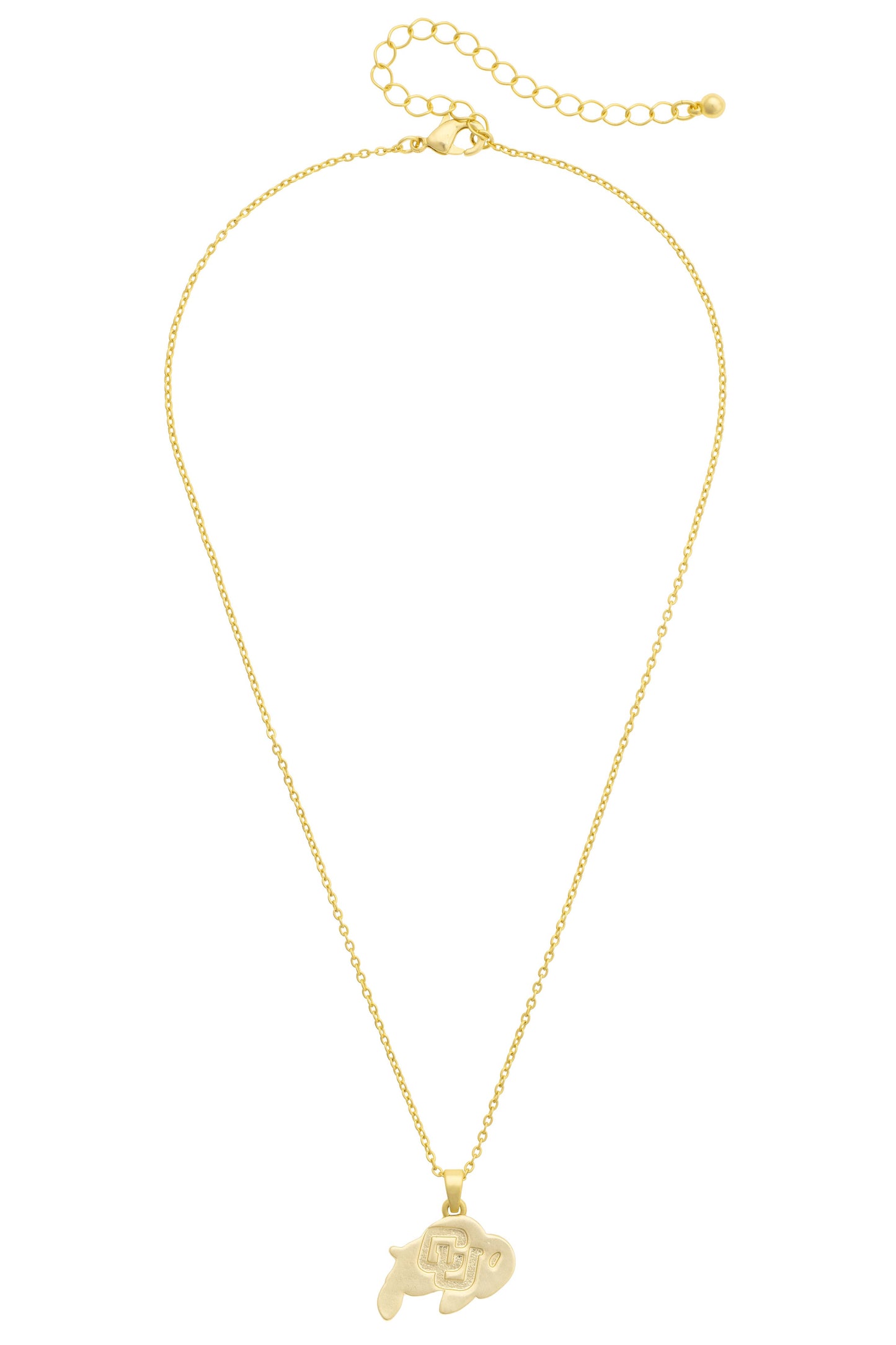 Colorado Buffalos 24k Gold Plated Pendant Necklace