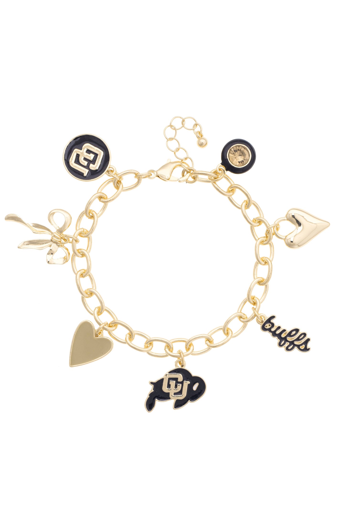 Colorado Buffalos Enamel Icons Charm Bracelet