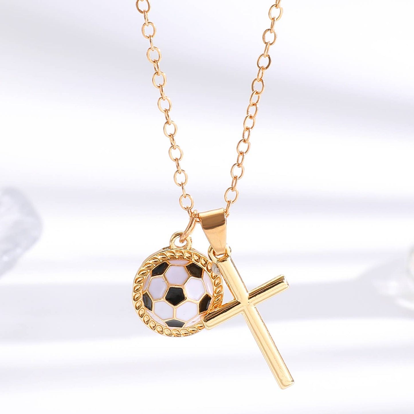 Gameday Sports Enthusiast Cross Necklace