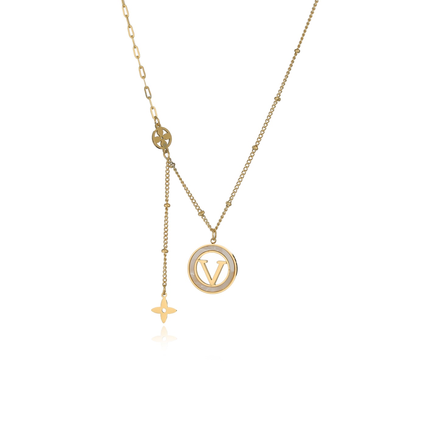 Luxury Signature Classic Gold Pendant Necklace