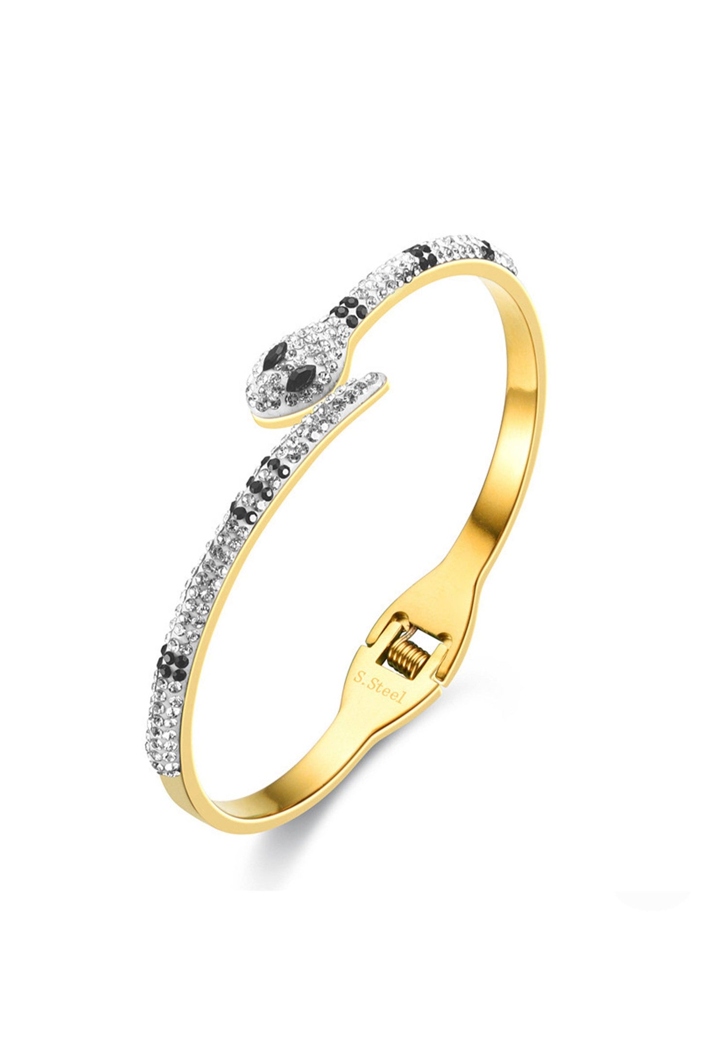 Snake Stainless Steel Cuff Bracelet