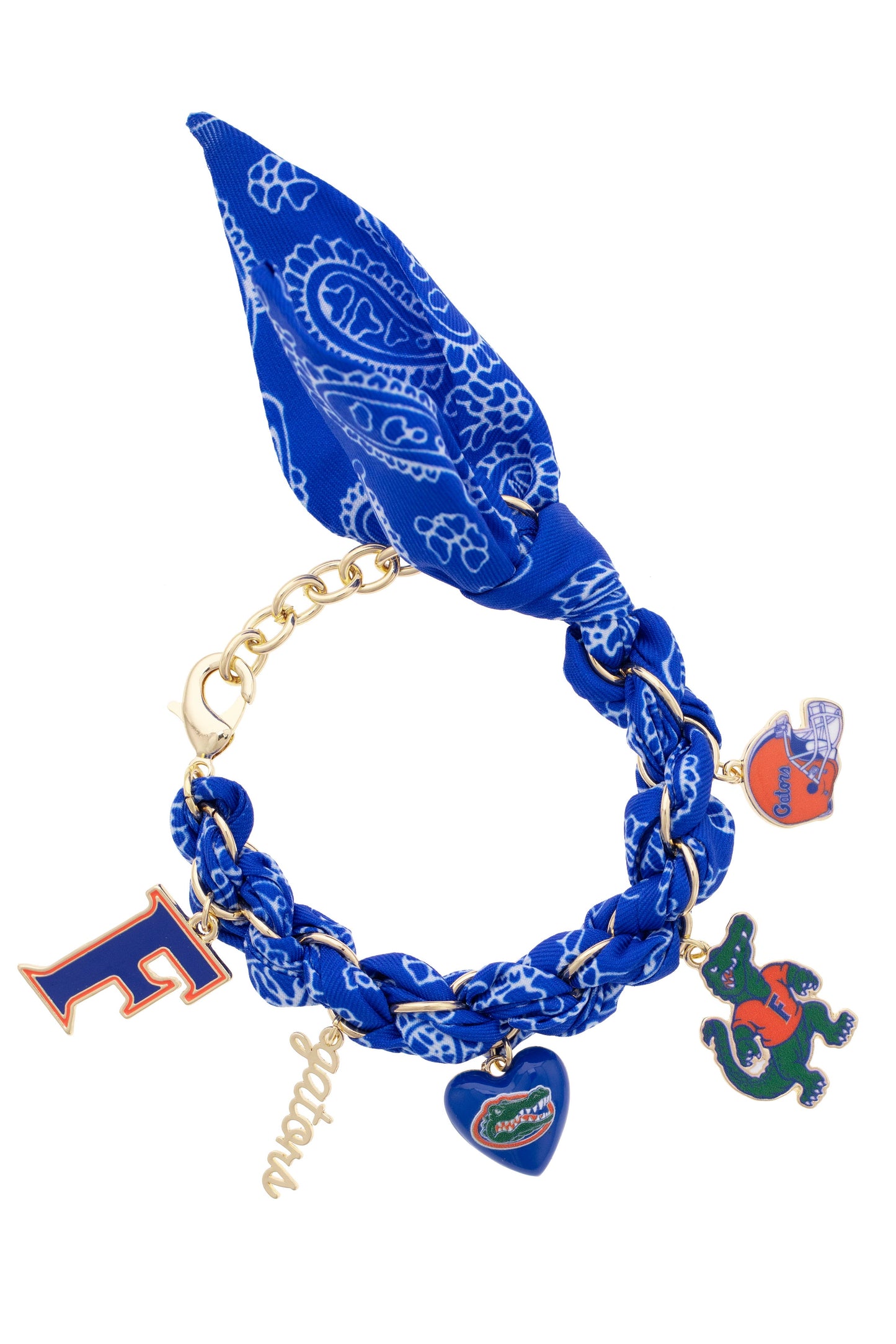 Florida Gators Bandana Charm Bracelet