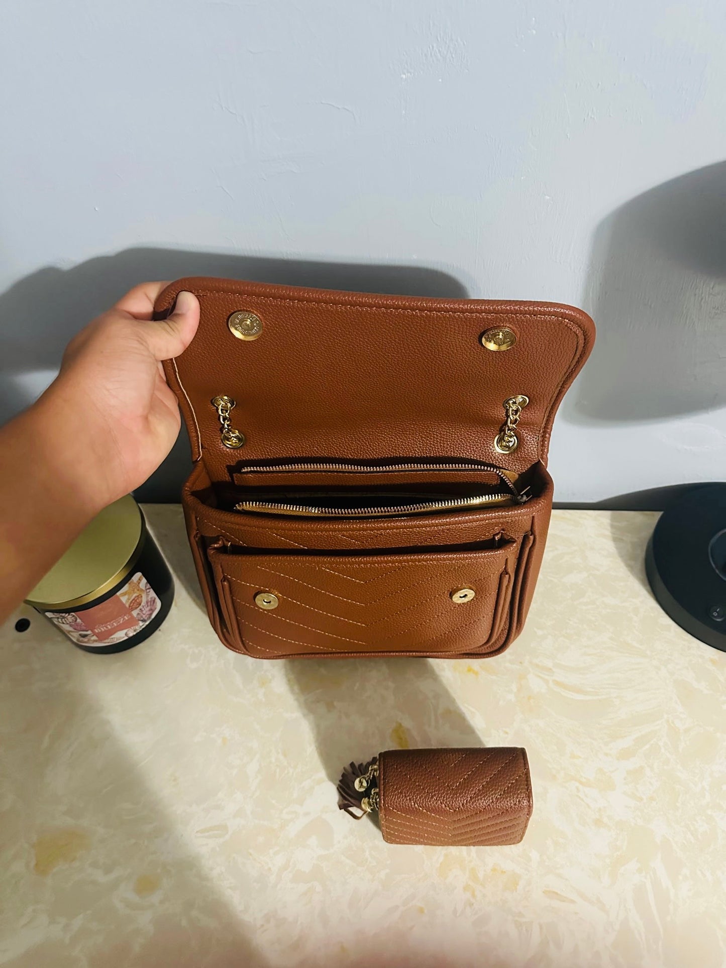 Brown Purse with Wallet