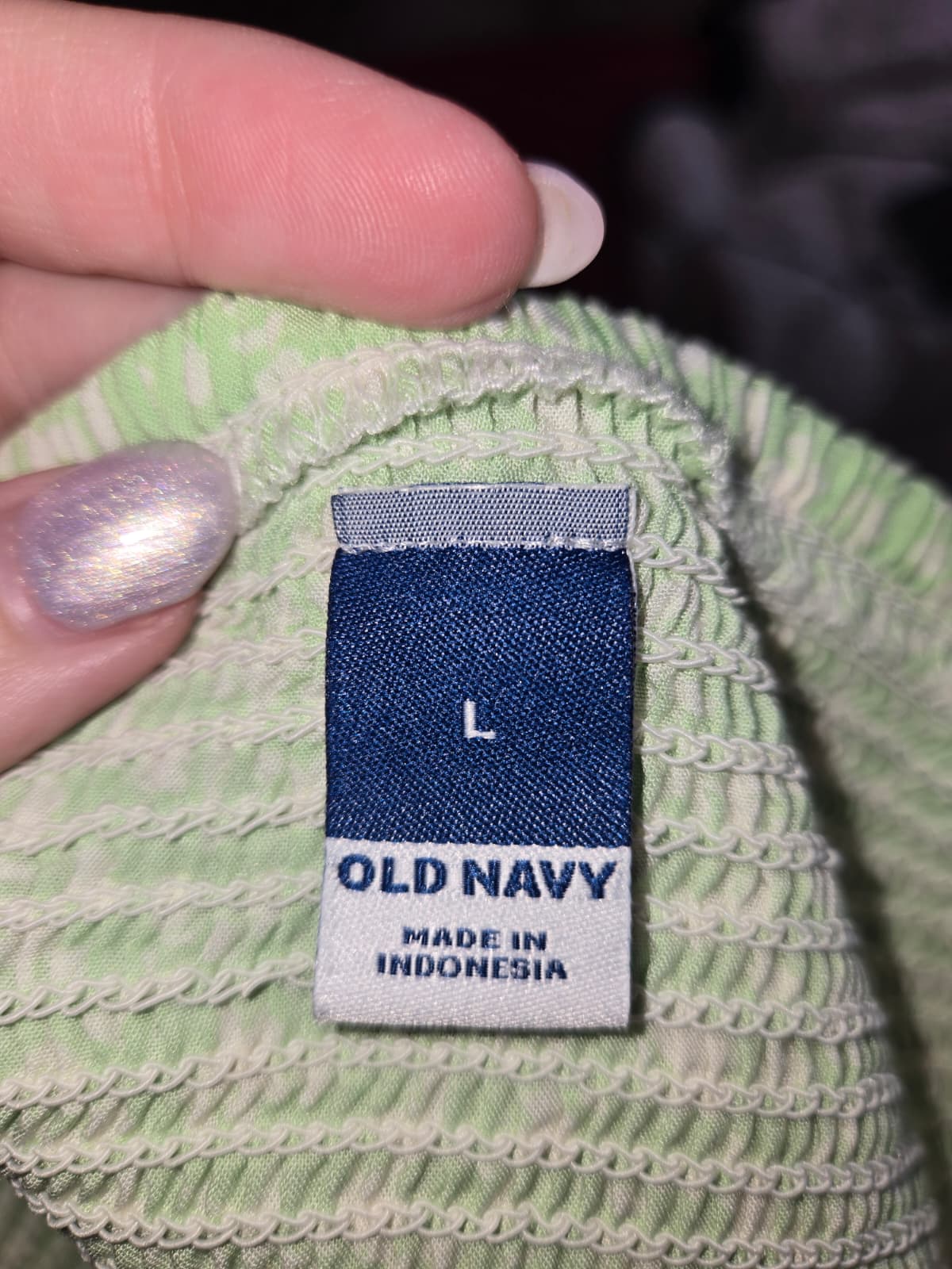 Old Navy Green Floral Tie-Strap Midi Dress – Size Large