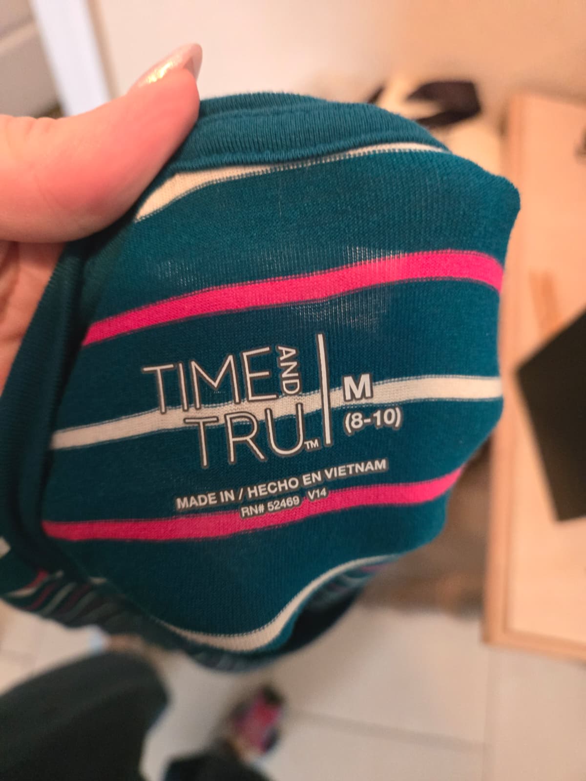 Time & Tru Sleeveless Striped Dress with Functional Pockets – Size Medium