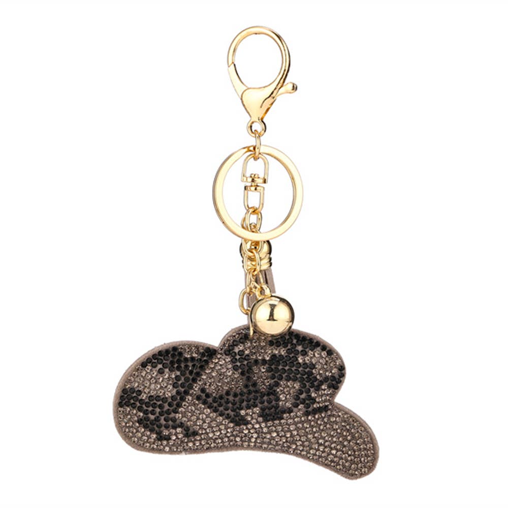 RHINESTONE WESTERN COWBOY HAT KEY CHAIN