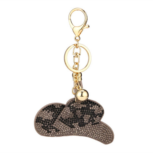 RHINESTONE WESTERN COWBOY HAT KEY CHAIN