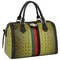 Fashion Crocodile Satchel With Bee and Stripe