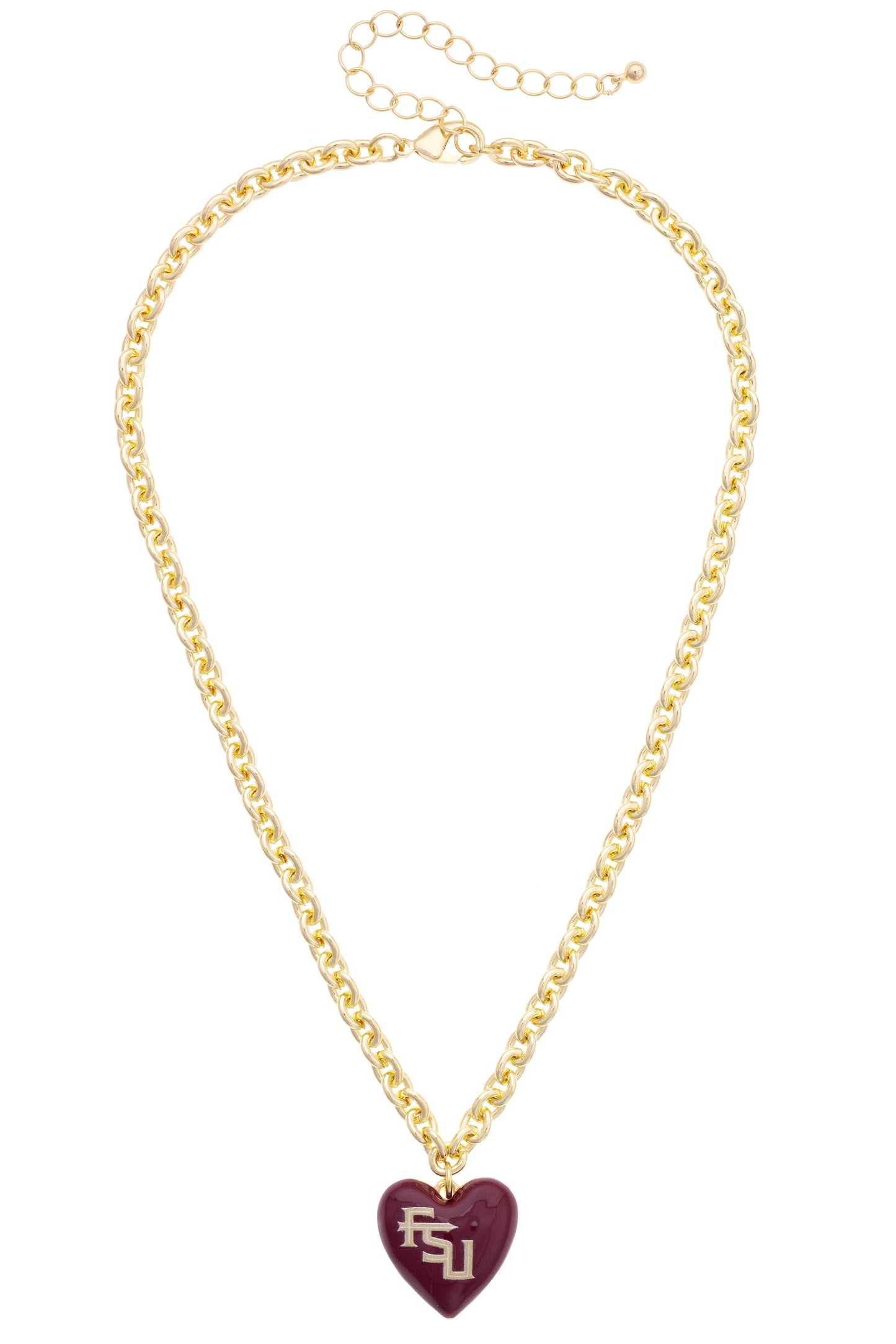 Florida State Seminoles Heart Pendant Necklace