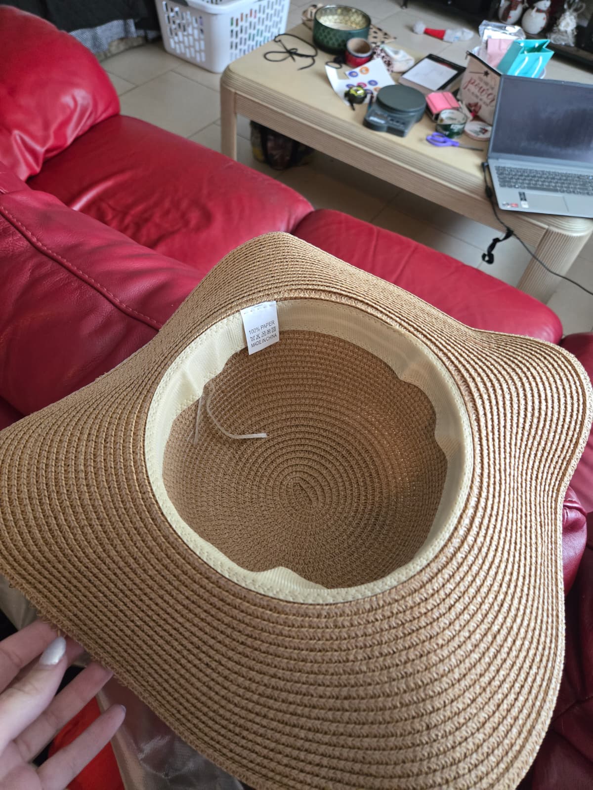 Woven Straw Fringe‑Brim Hat