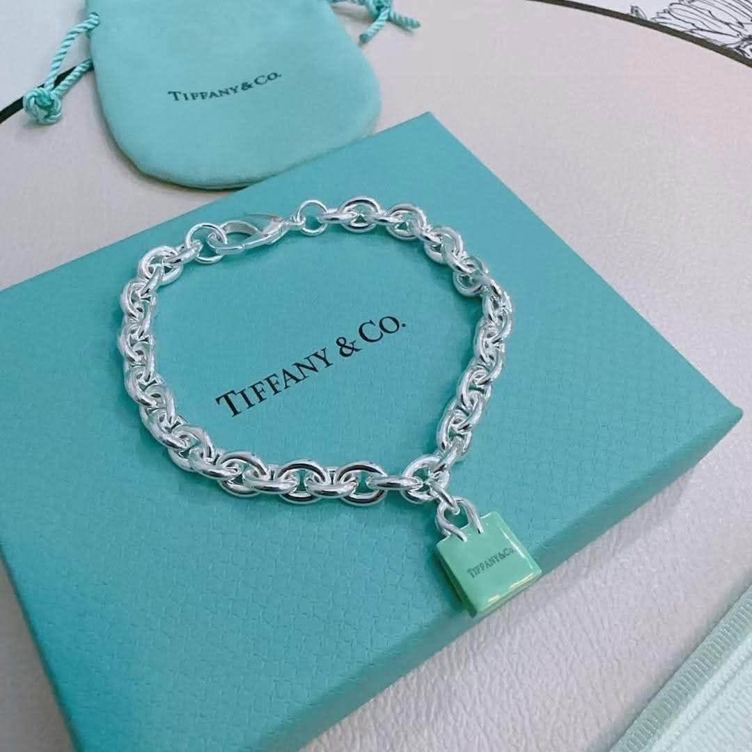 Turquoise Lock Charm Bracelet