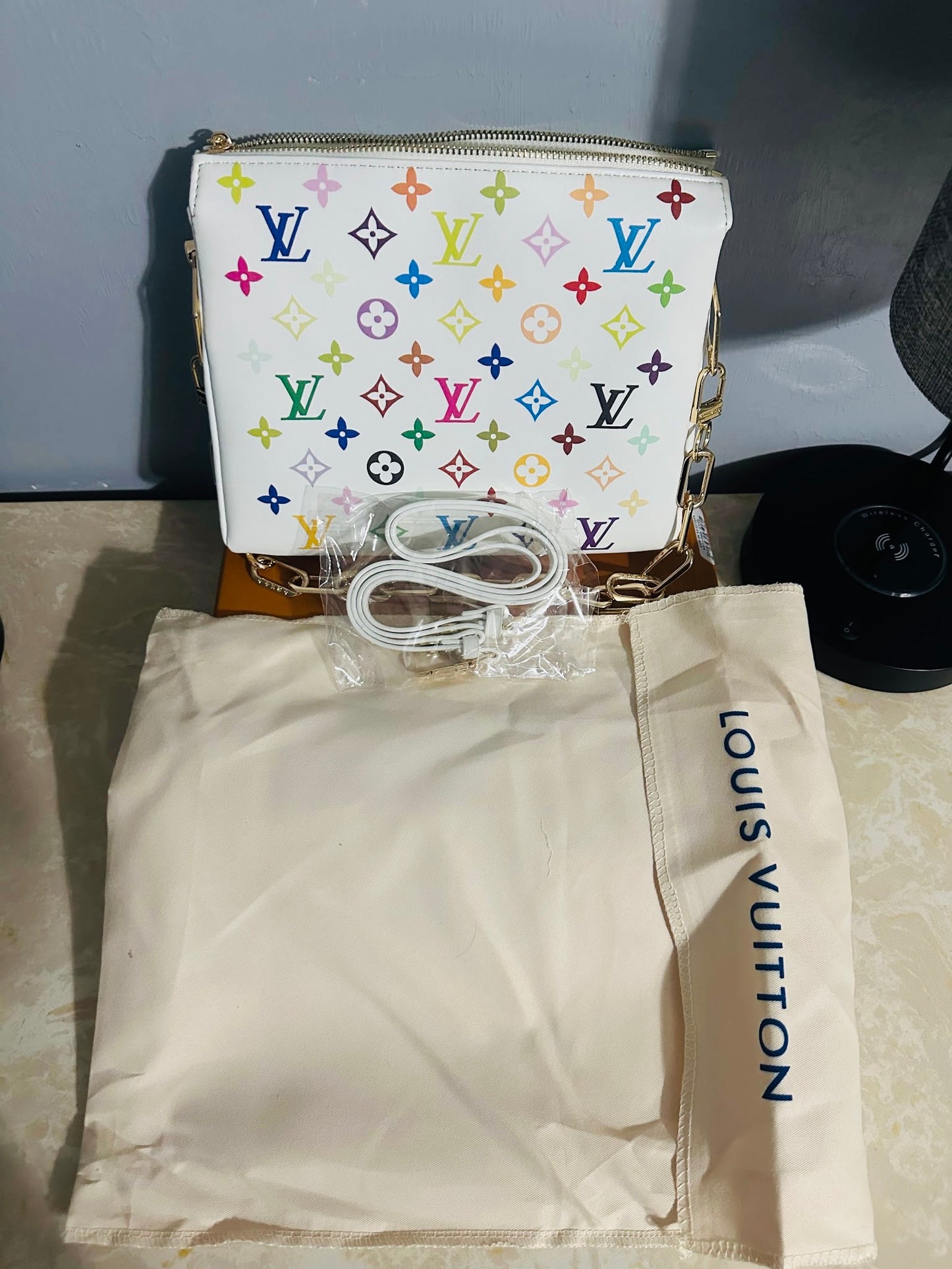 Multicolored Monogram Handbag