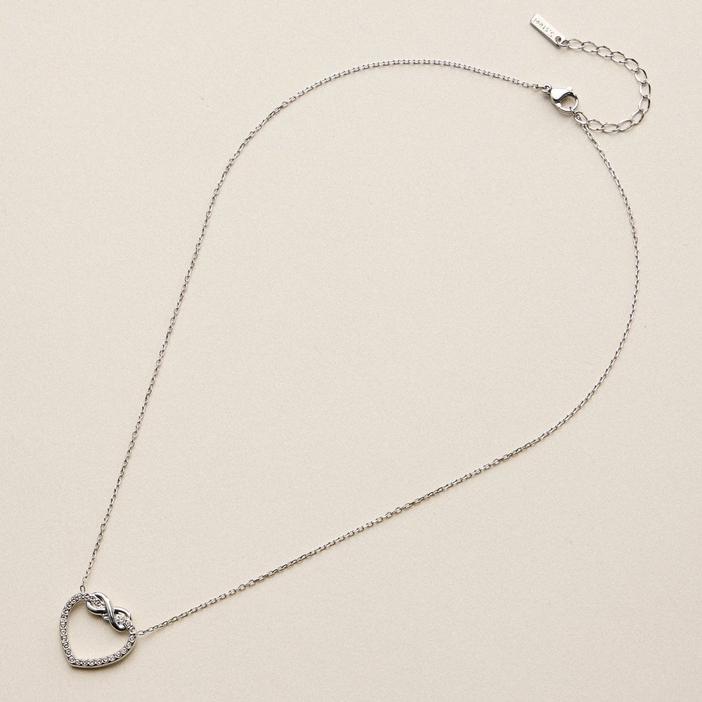 Stainless Steel Infinity Heart Necklace