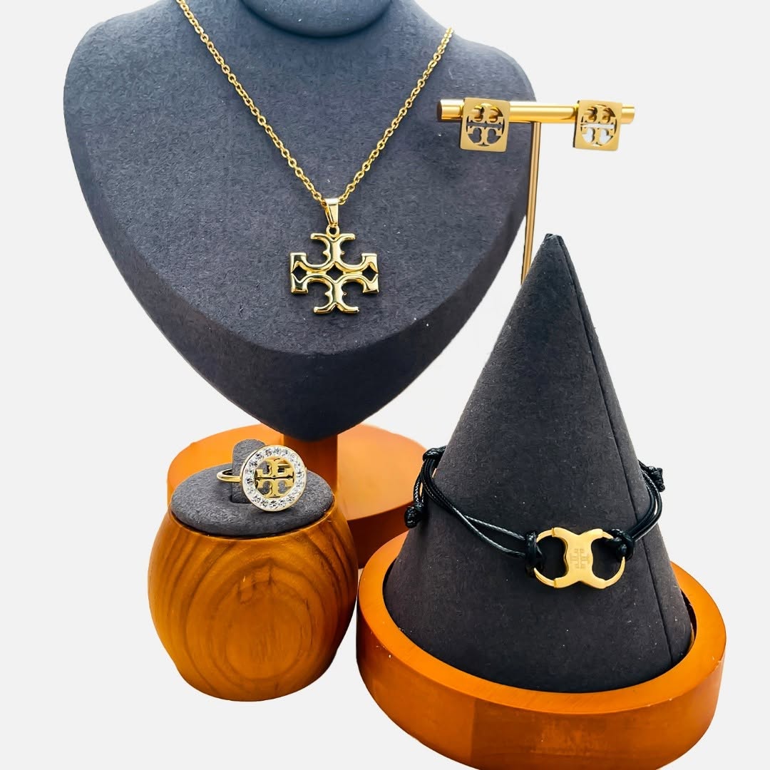 Gold-Tone 4-Piece Statement Jewelry Set