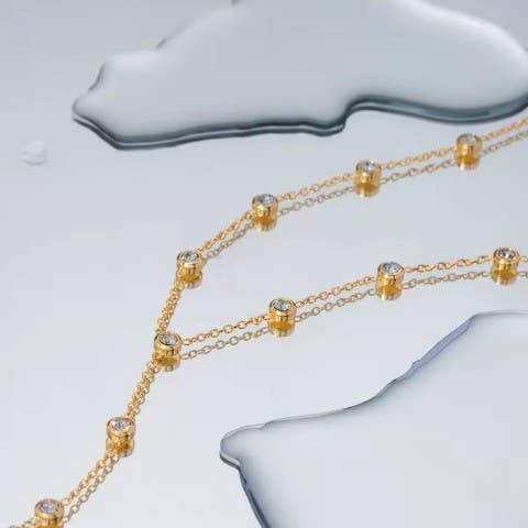 18K STAINLESS STEEL TARNISH FREE Y NECKLACE