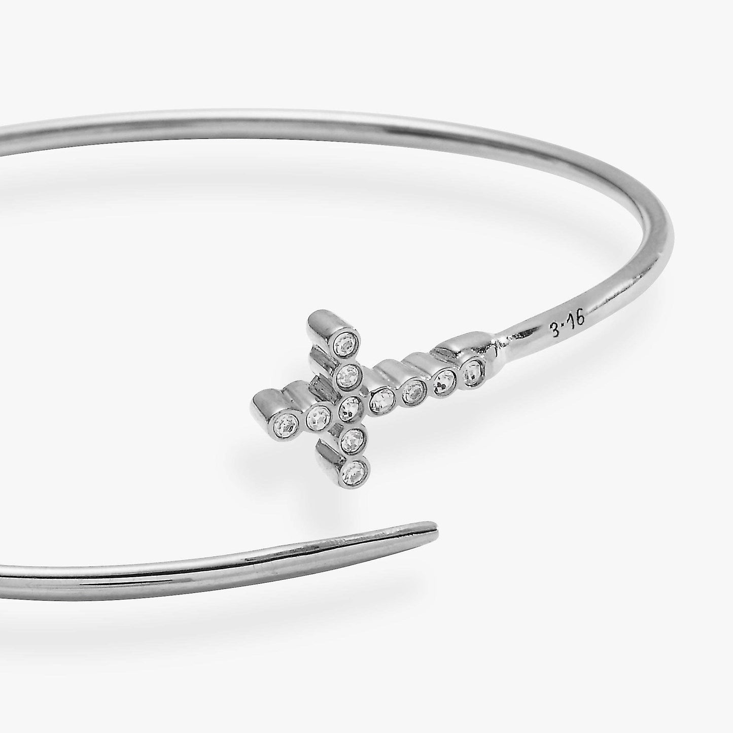 Faith Bespoken Cross Bangle