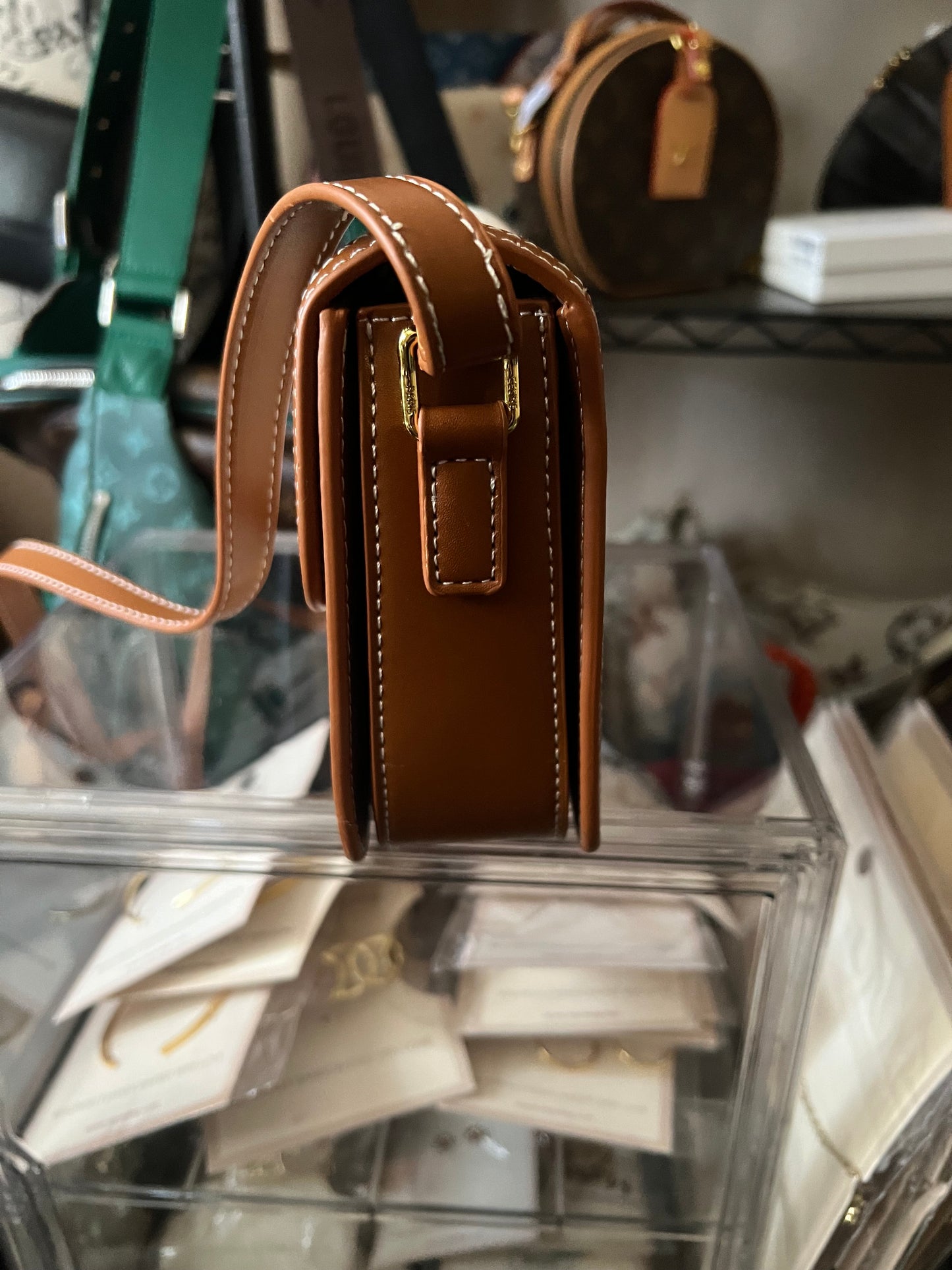 Rectangular Cream & Beige Purse