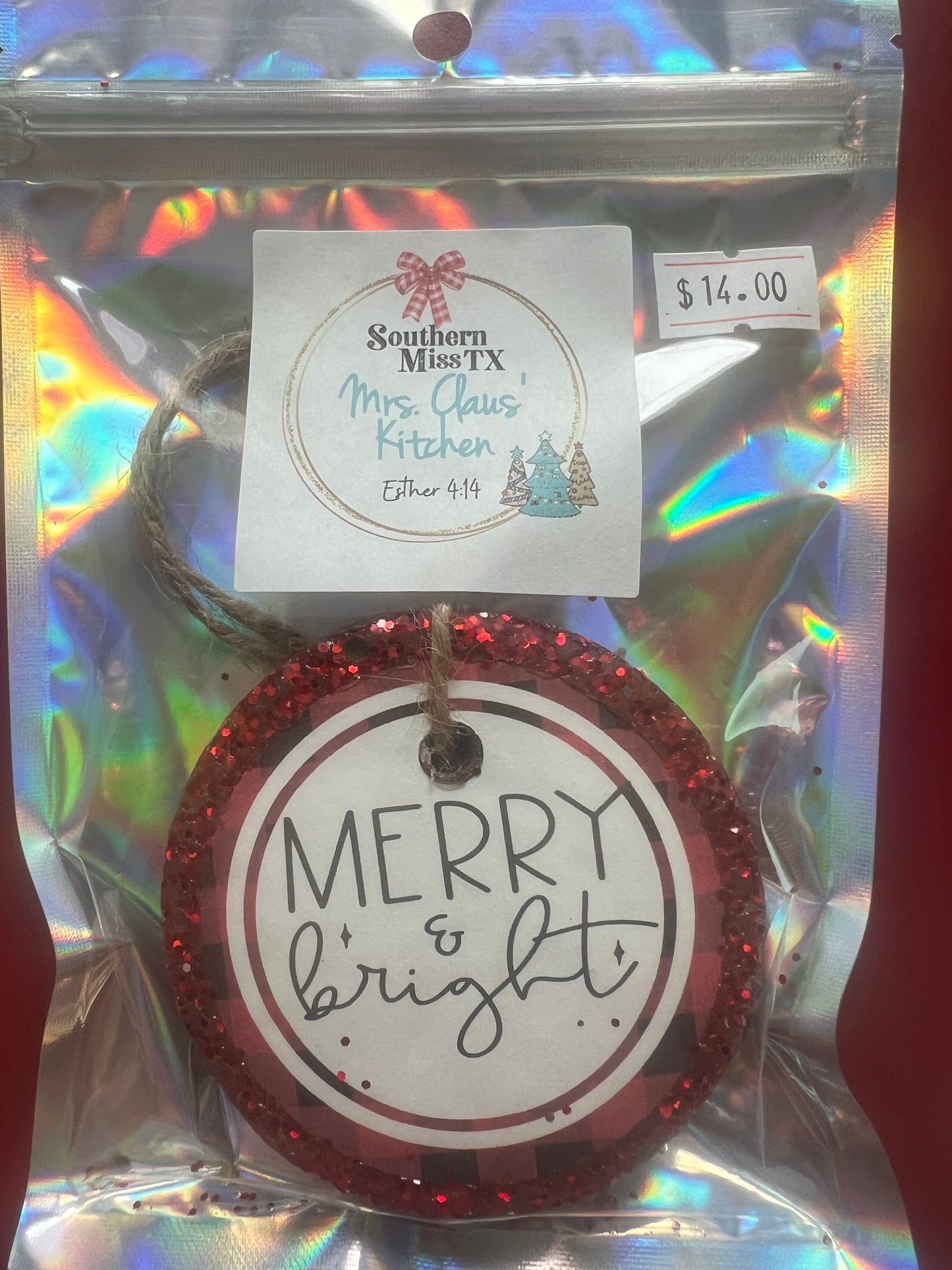 Farmhouse Christmas Car Freshies