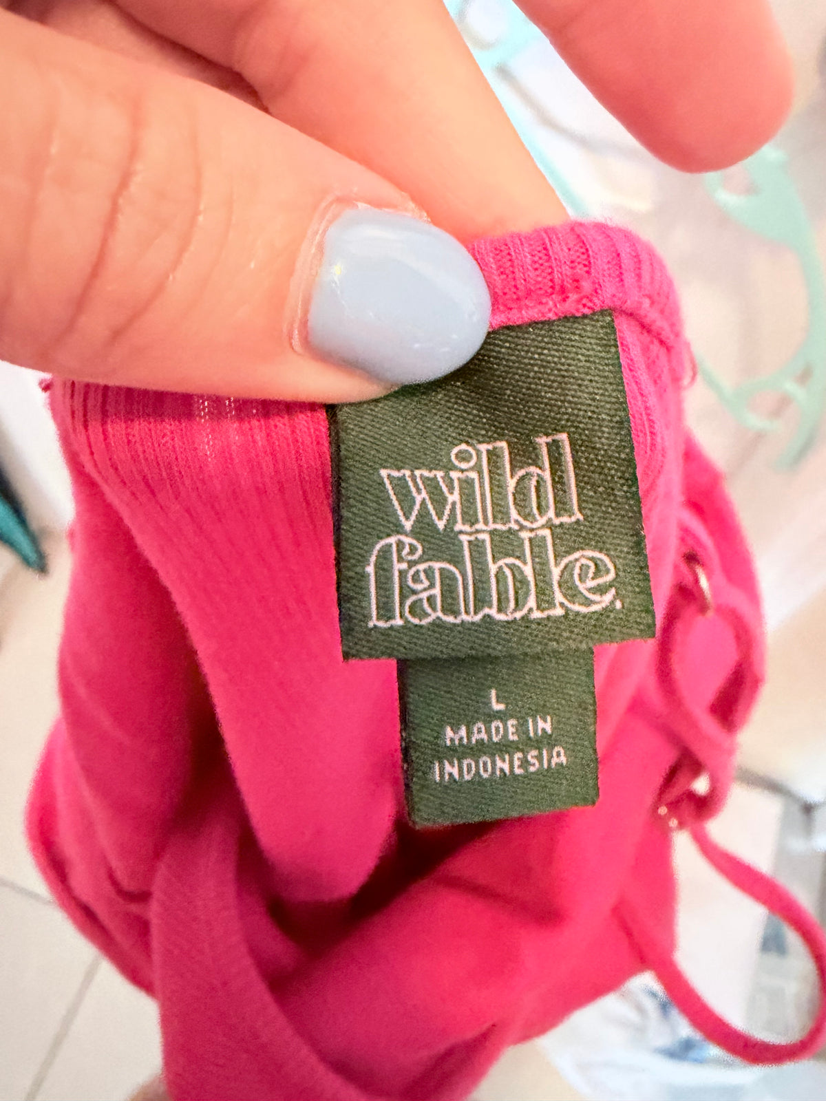 Wild Fable Pink Ribbed Wrap Front Mini Dress Size Large