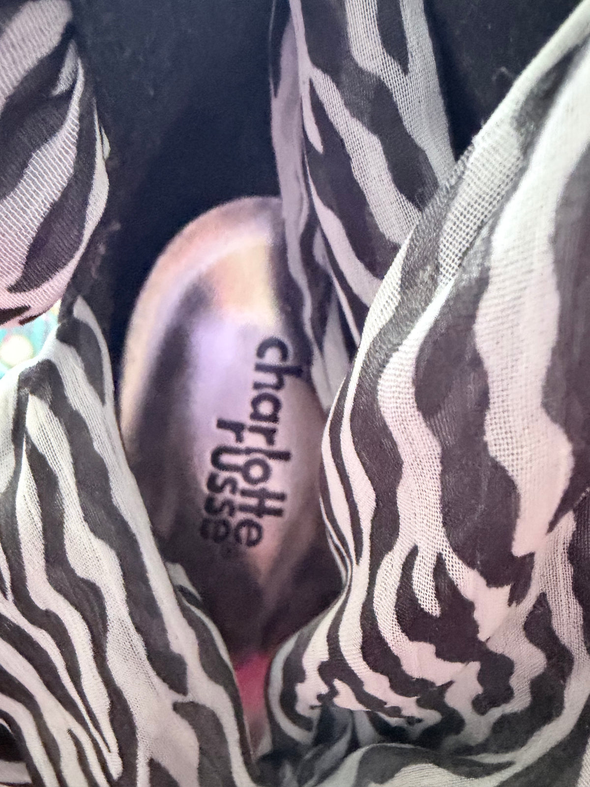 Charlotte Russe Black Zebra Print Bow Stiletto Heels Size 9