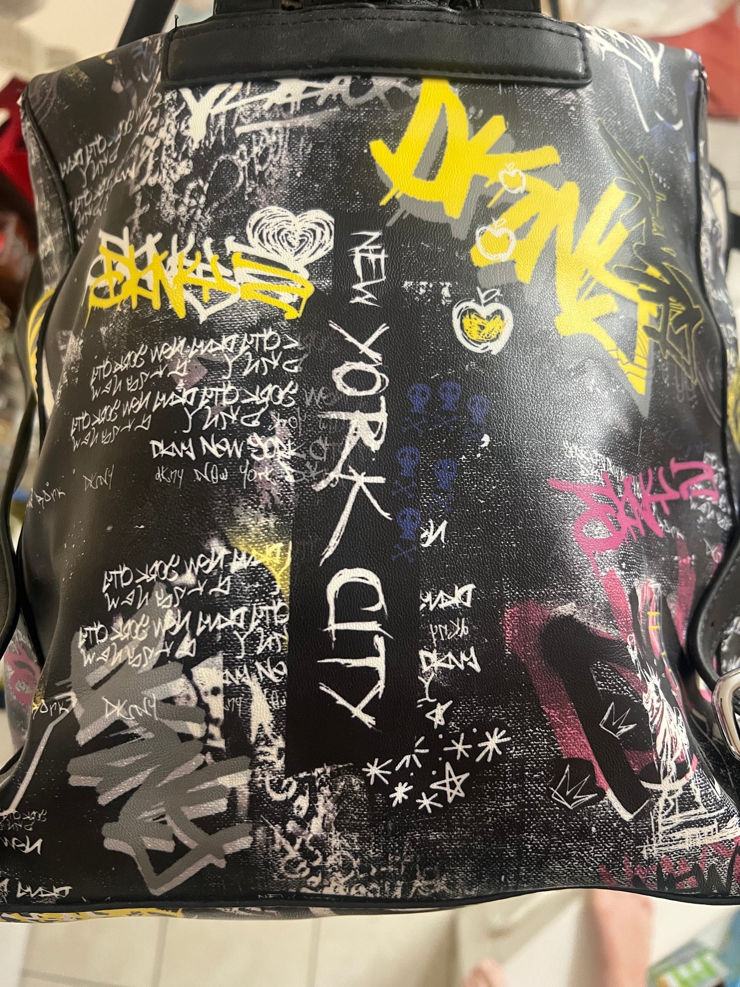 DKNY Graffiti Back Pack Purse