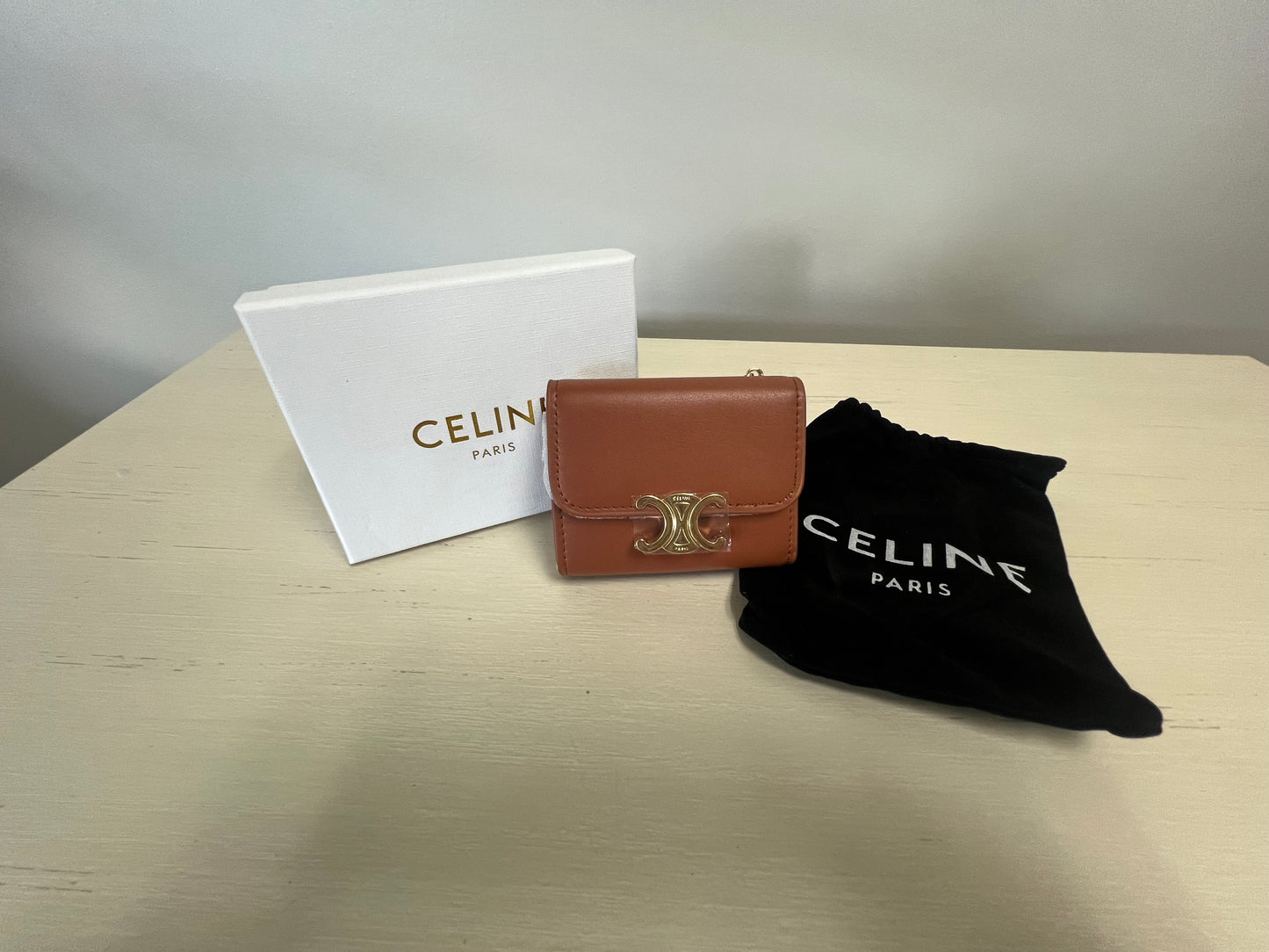 Triomphe Inspired Tan Wallet