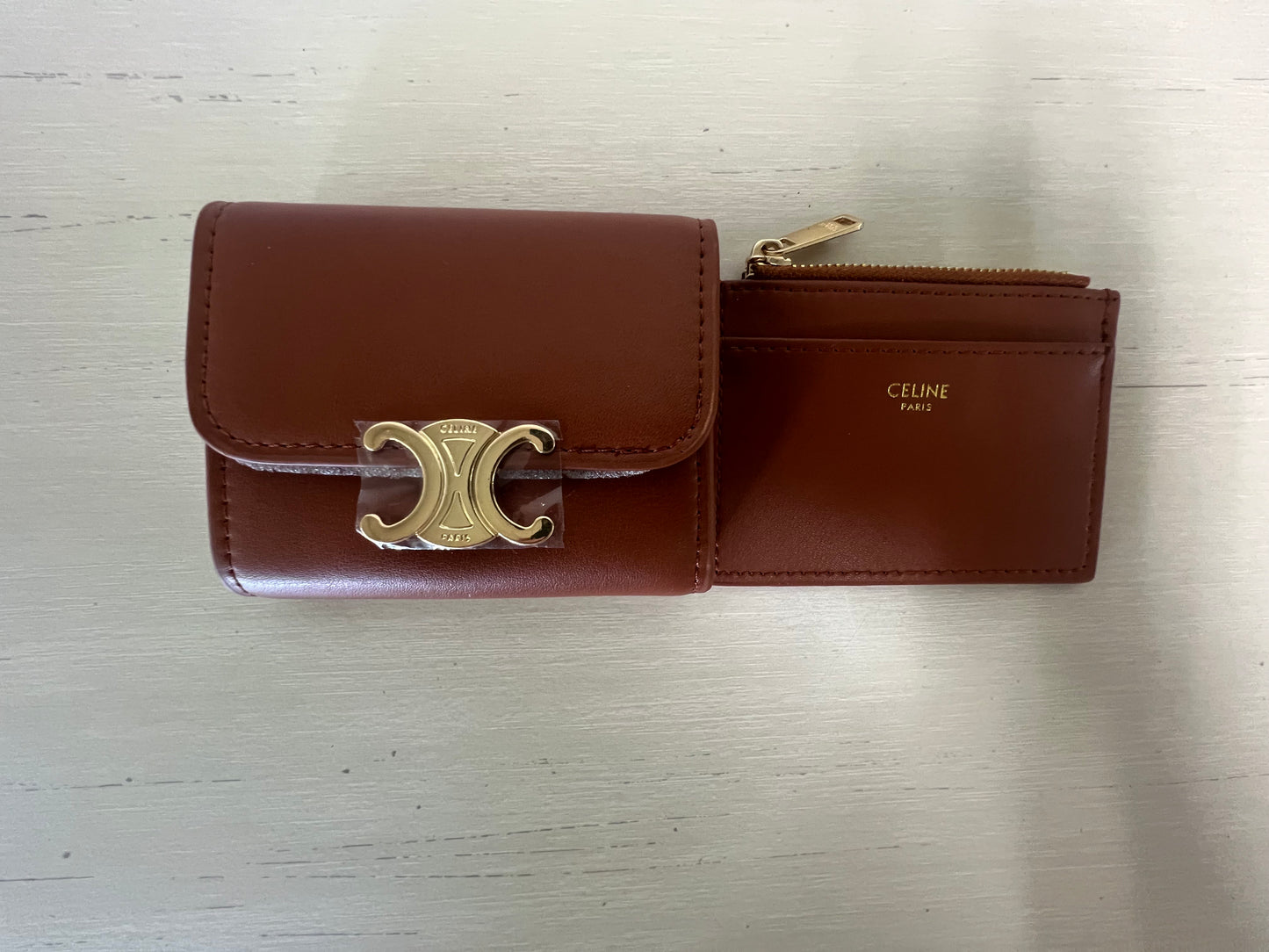 Triomphe Inspired Tan Wallet