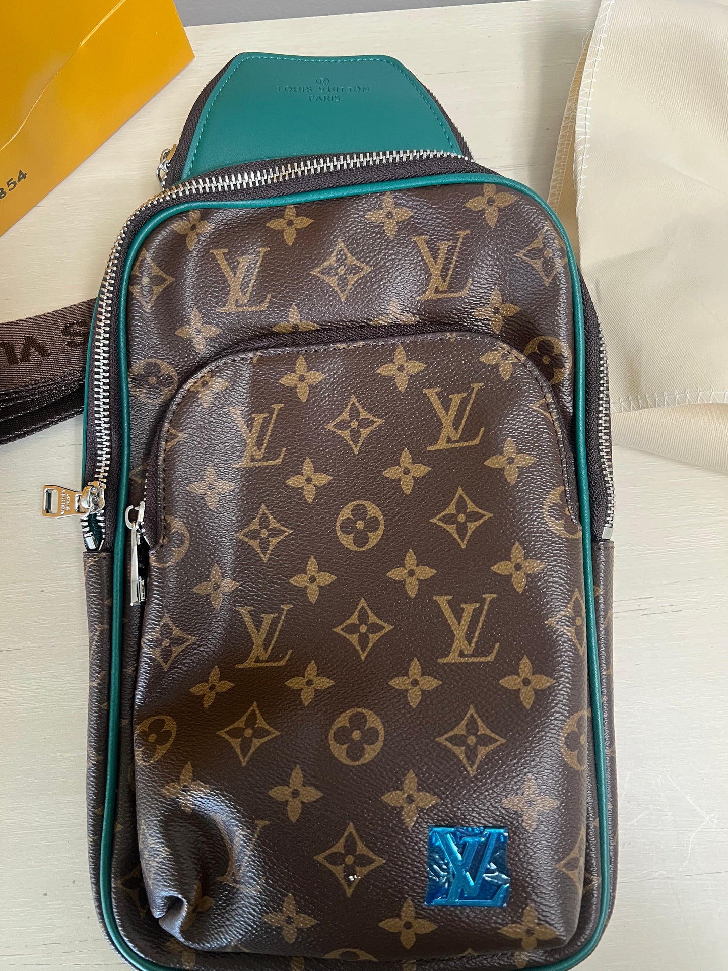 Monogram Canvas Crossbody Sling Bag