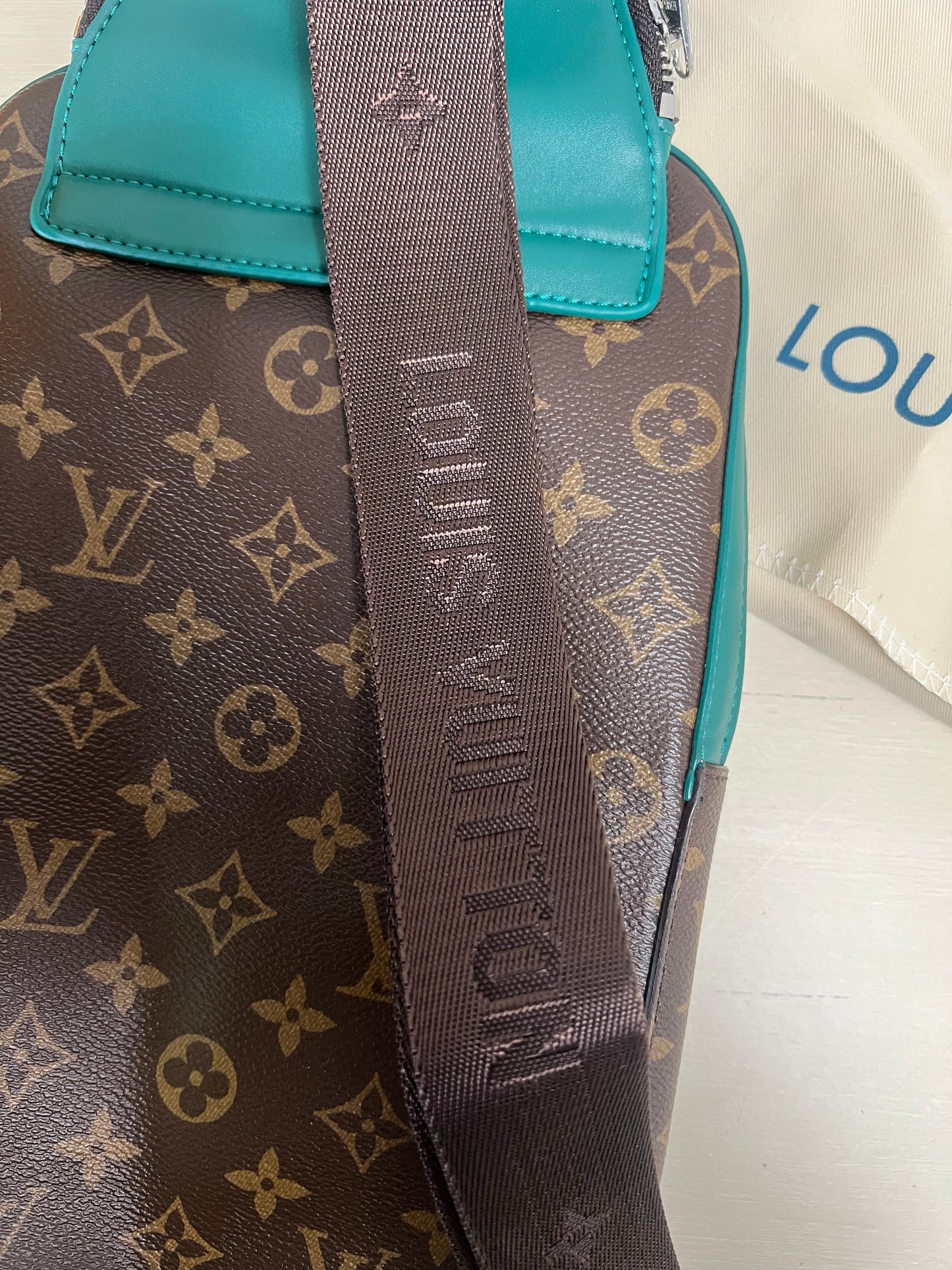 Monogram Canvas Crossbody Sling Bag