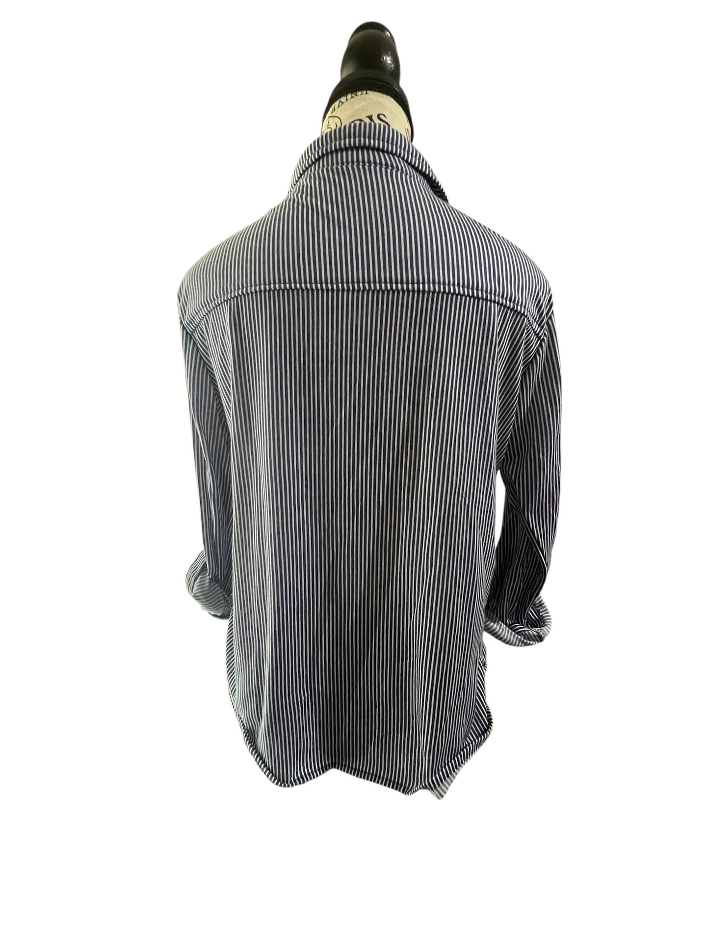 Women's Button Down Pinstripe Shirt