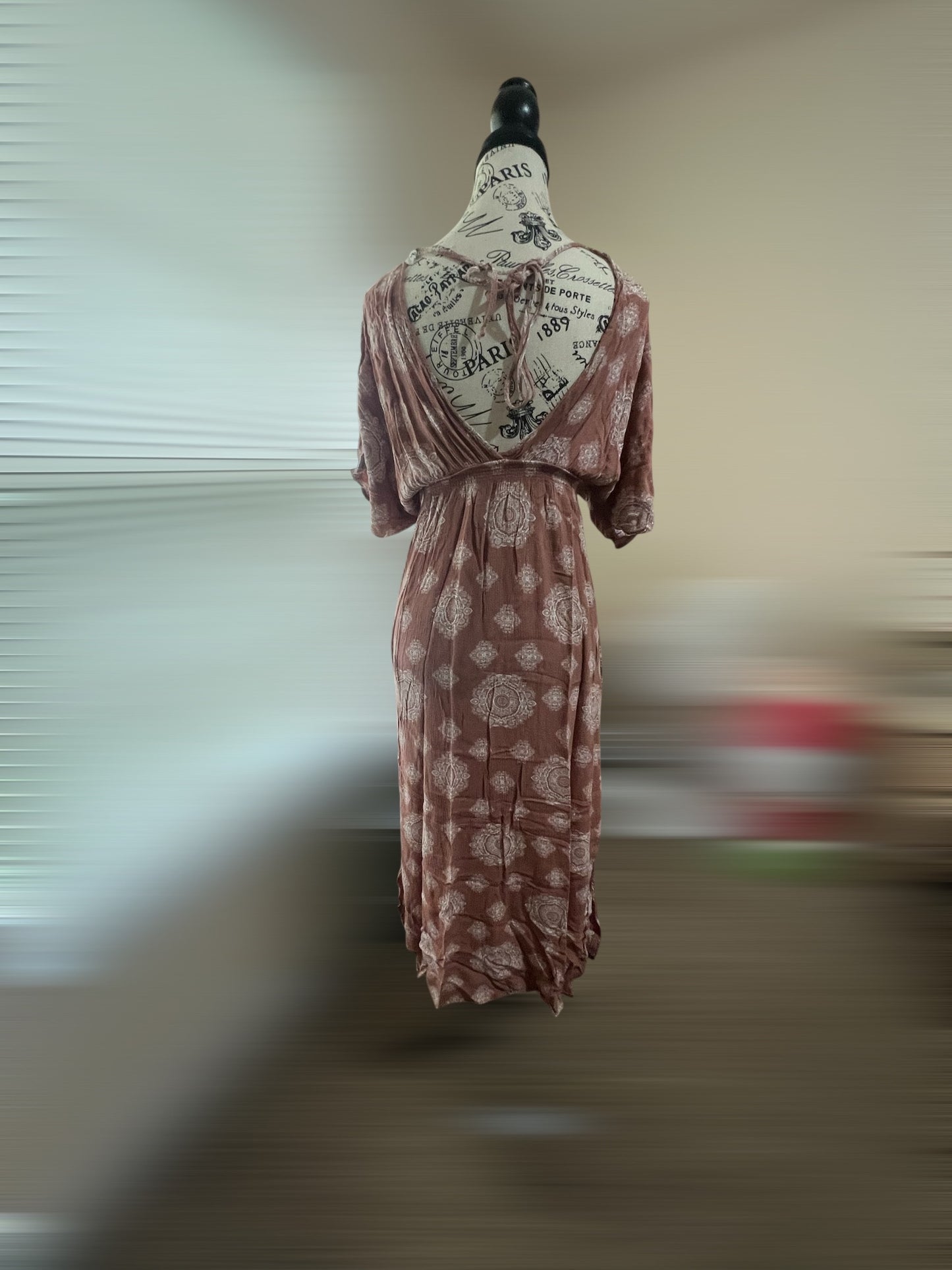 Mauve Paisley Dress