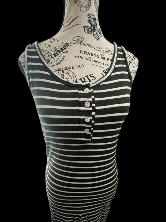Black/White Striped Dress-Size Large