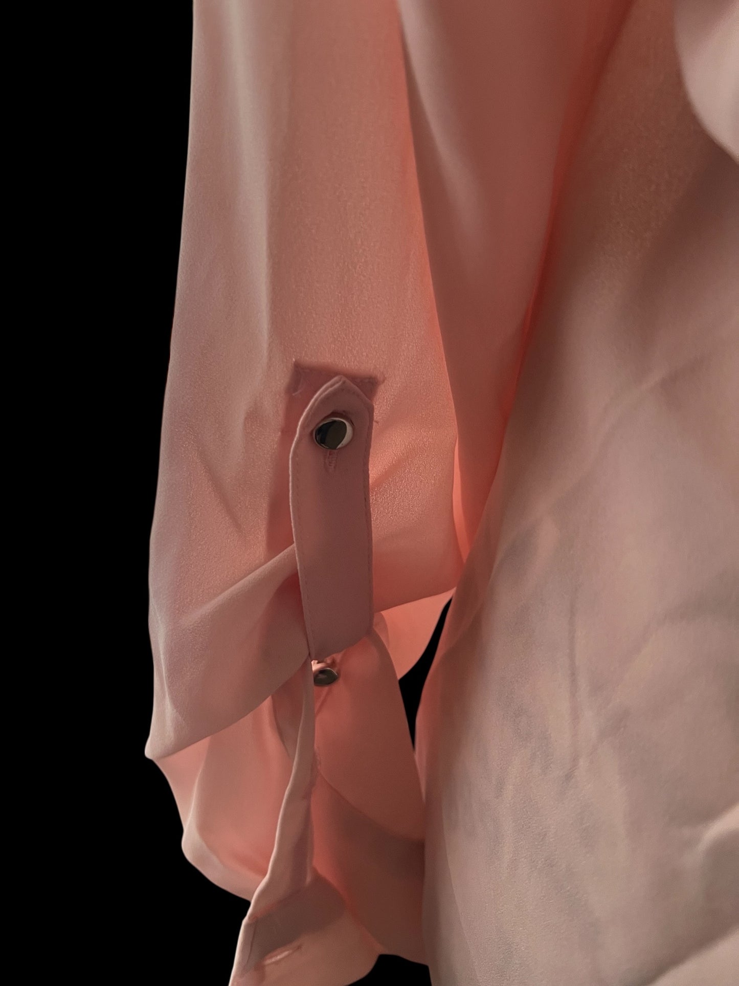 Baby Pink Button Down Top-Size Medium