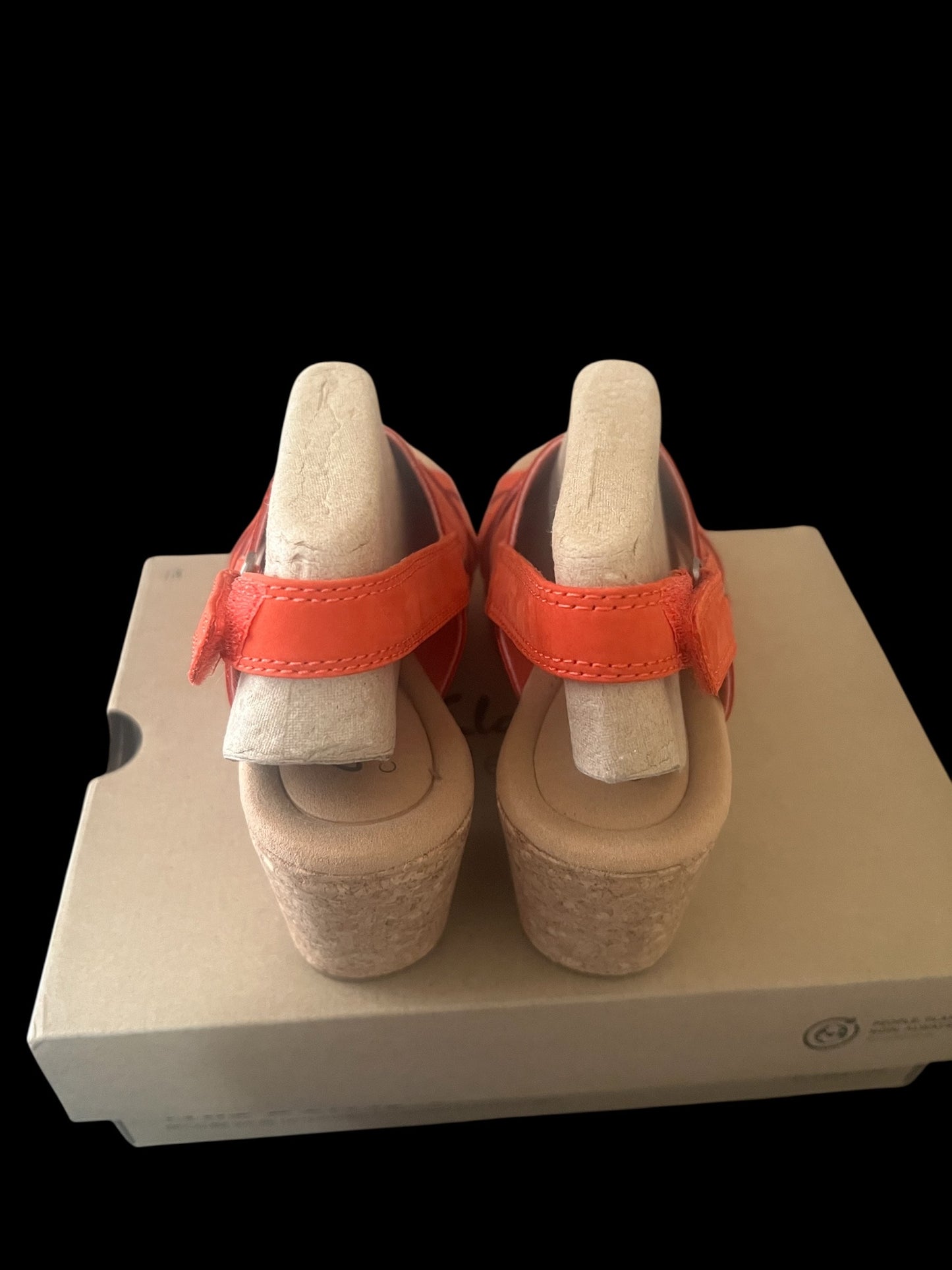 Clarks Collection Strappy Wedge Heels-Women's Size 6