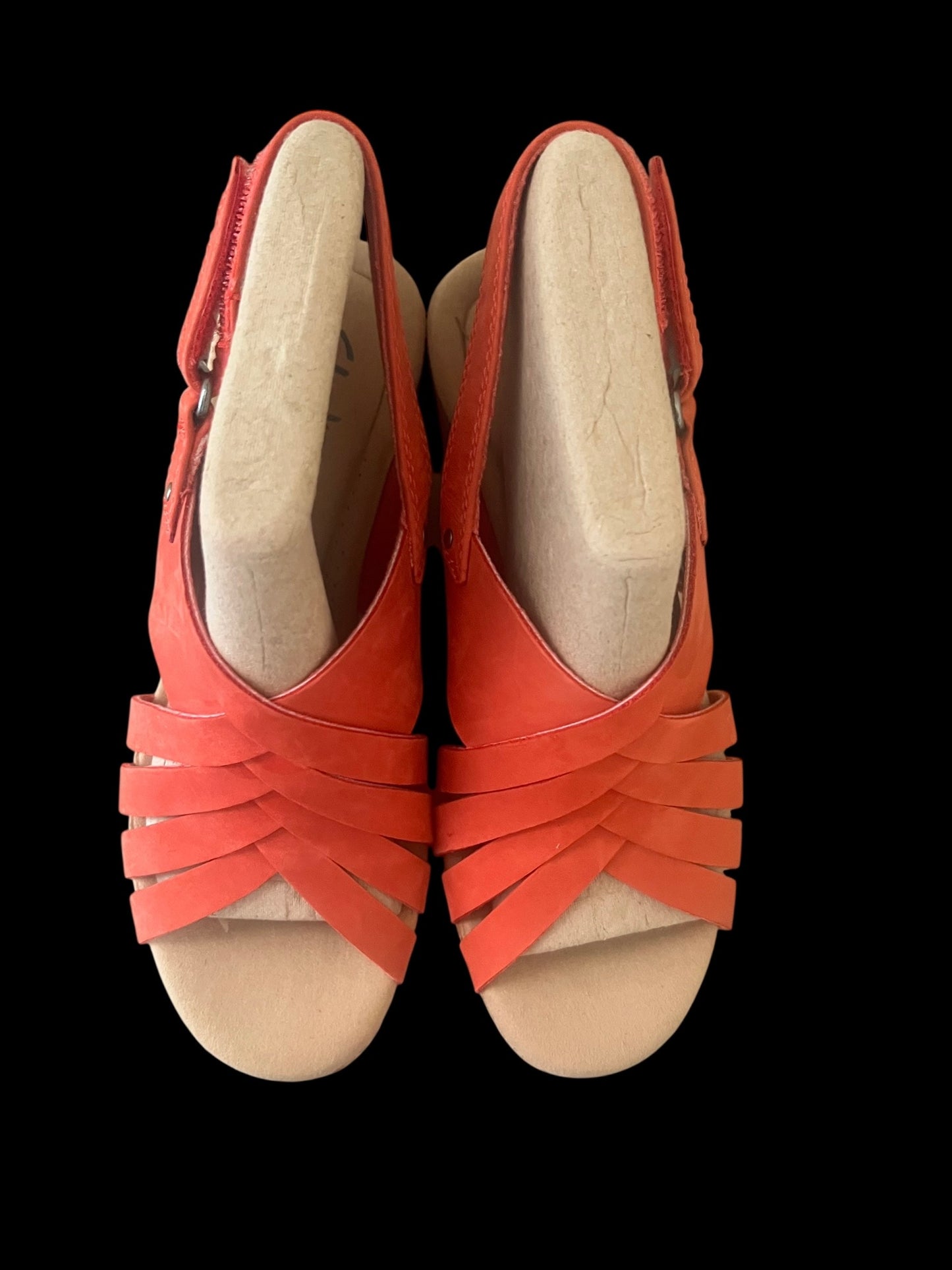 Clarks Collection Strappy Wedge Heels-Women's Size 6