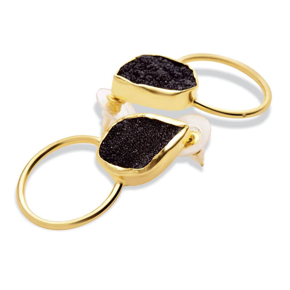 Night Magic Hoop Earrings