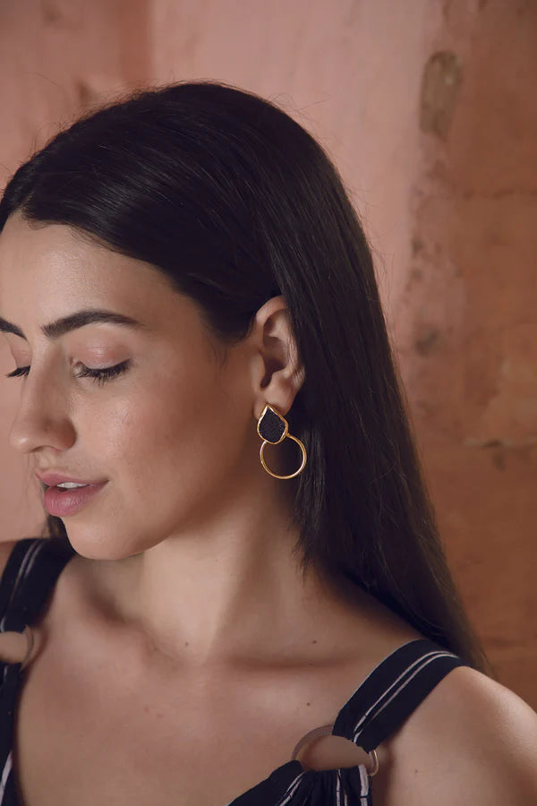 Night Magic Hoop Earrings