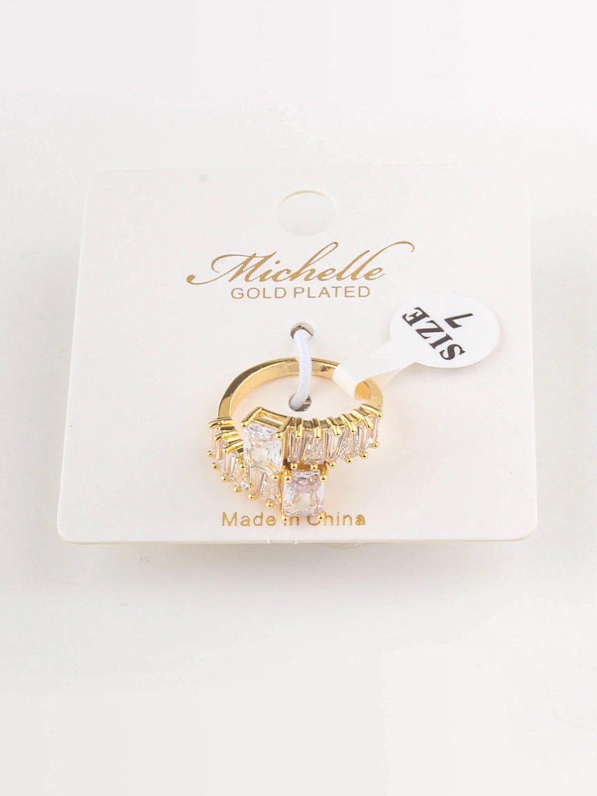 Gold Plated Stone Wrap Ring
