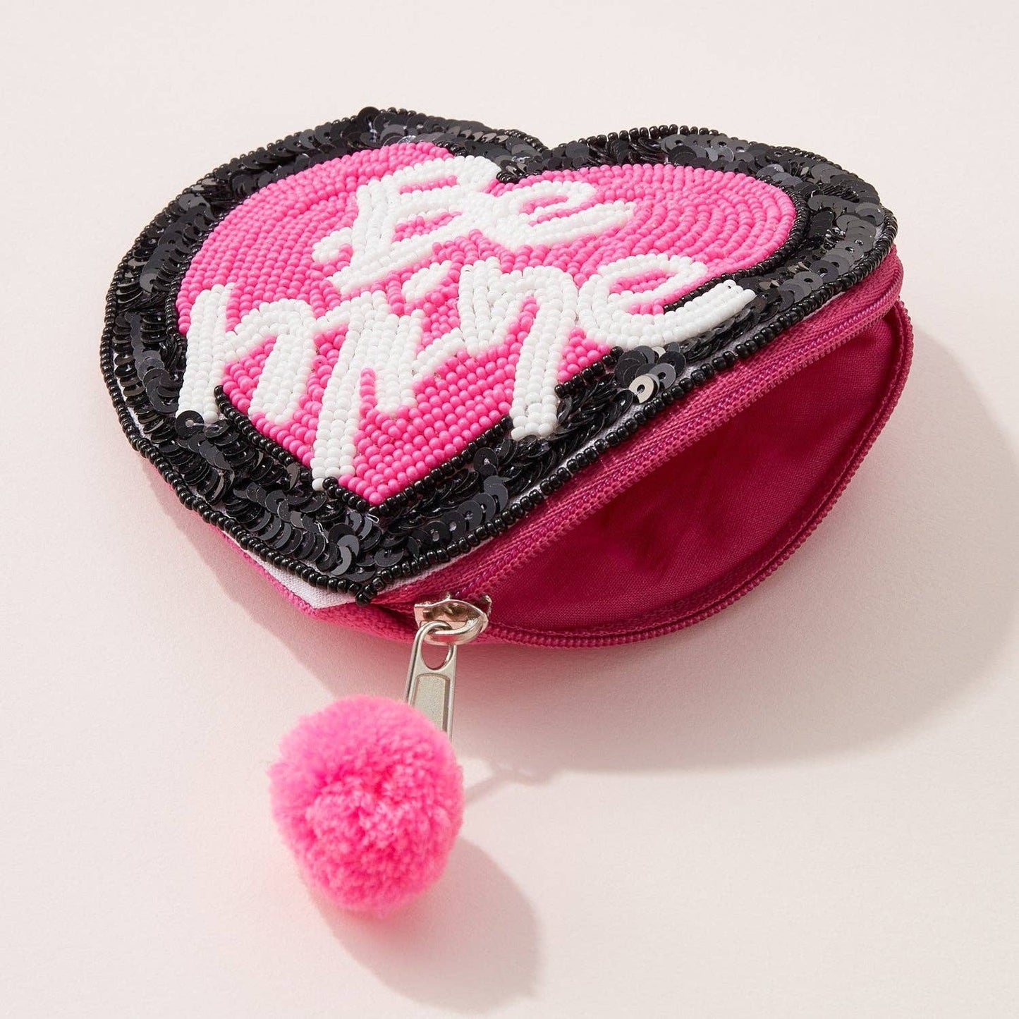 "BE MINE" Heart Shaped Coin Pouch