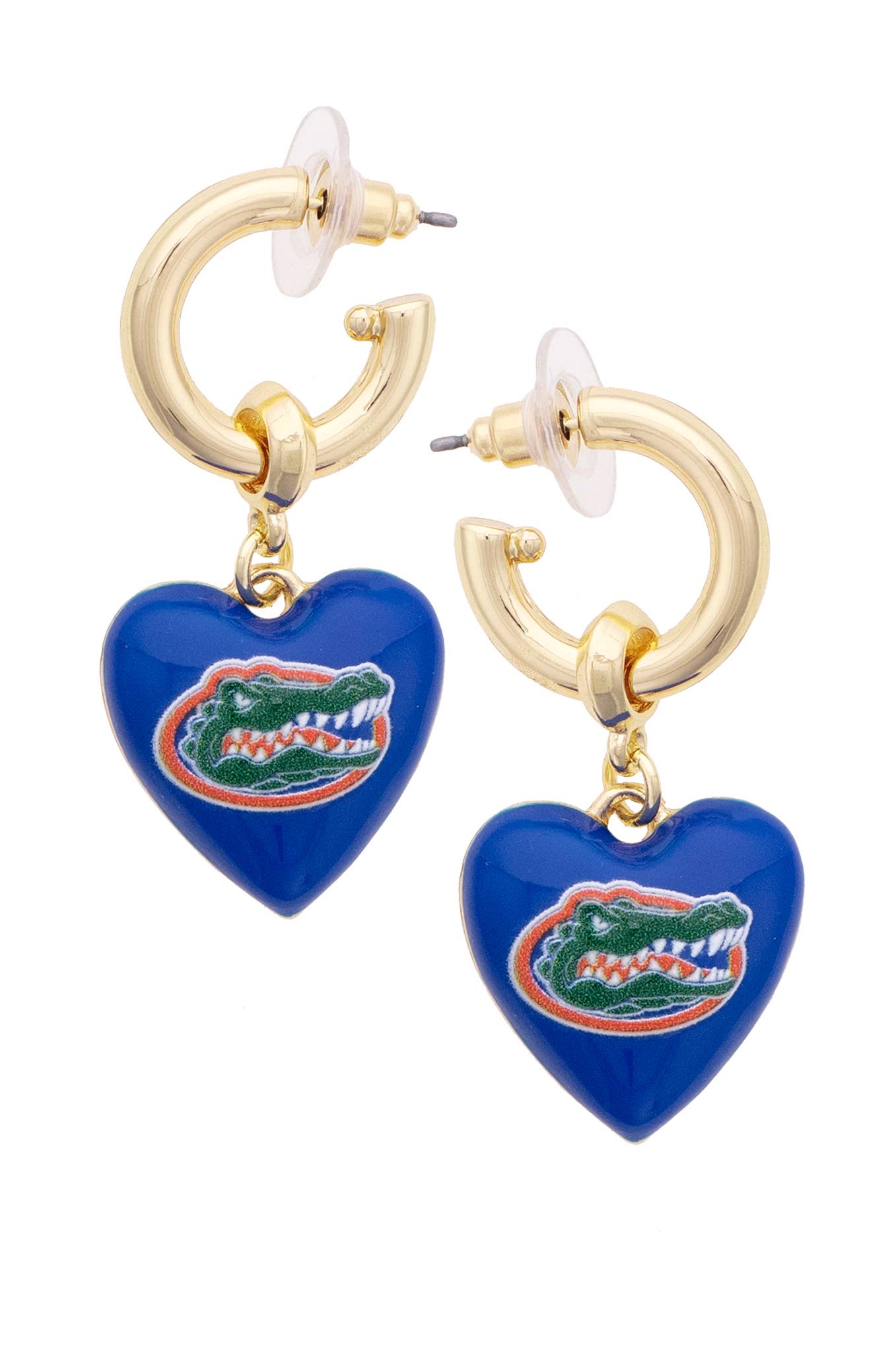Florida Gators Heart Drop Earrings