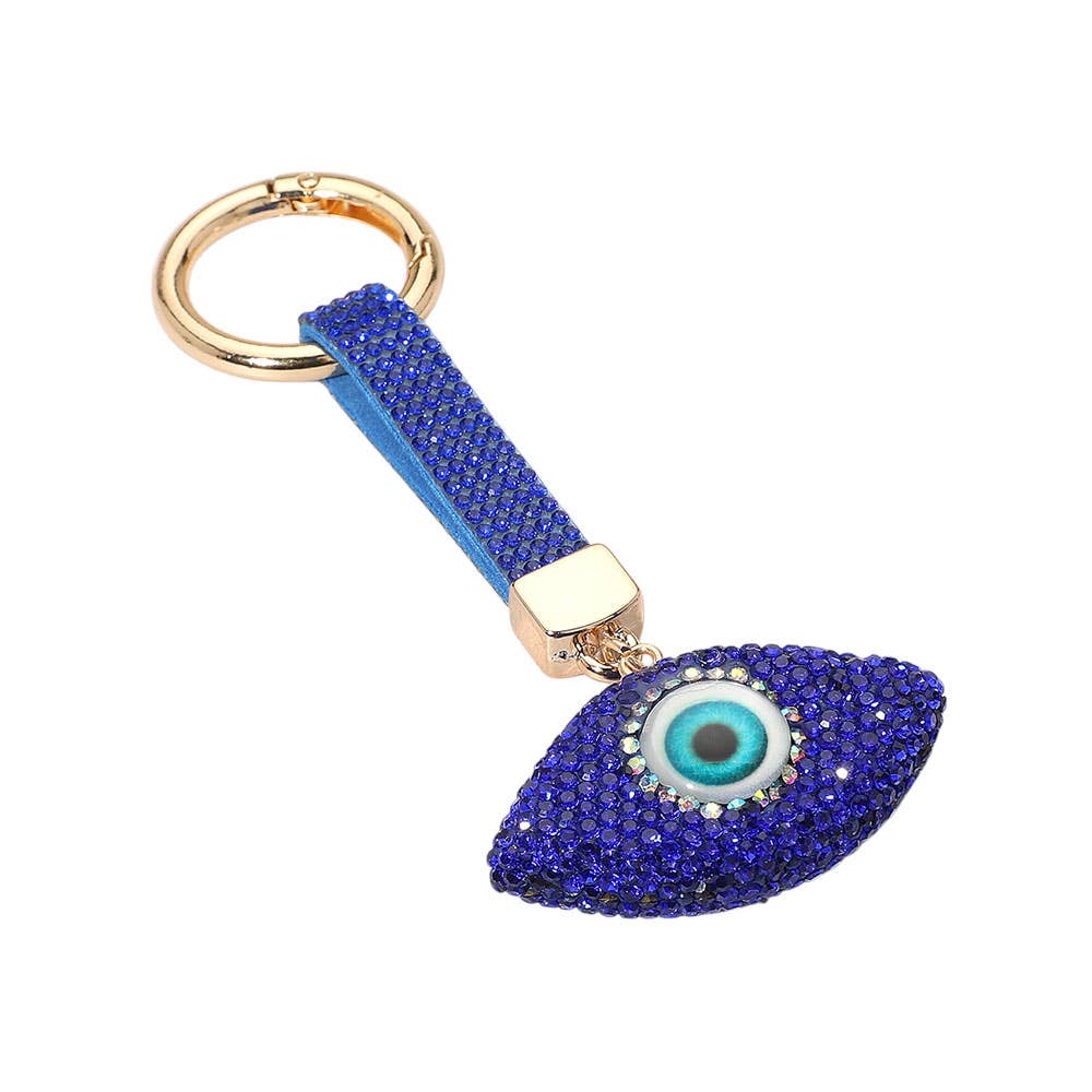 Bling Studded Evil Eye Keychain / Bag Charm
