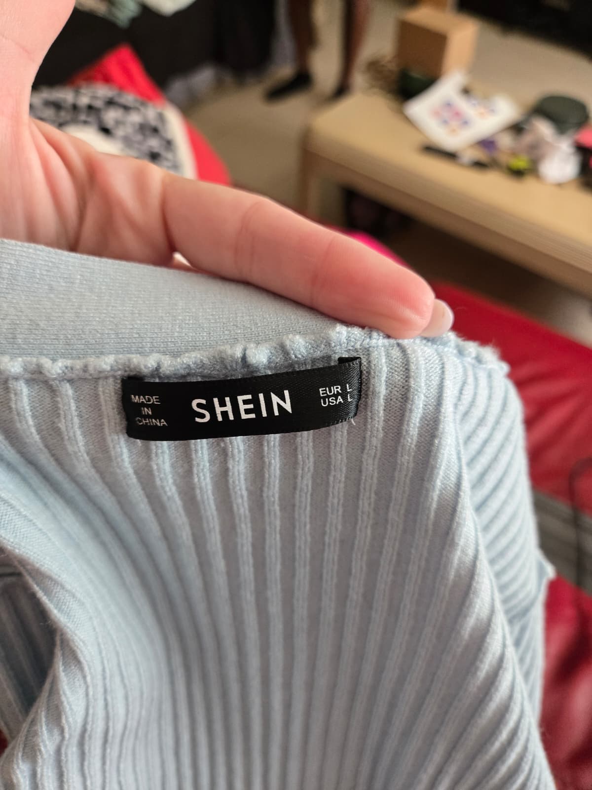 SHEIN Ribbed Button Front Cardigan – Size Large | Never Worn