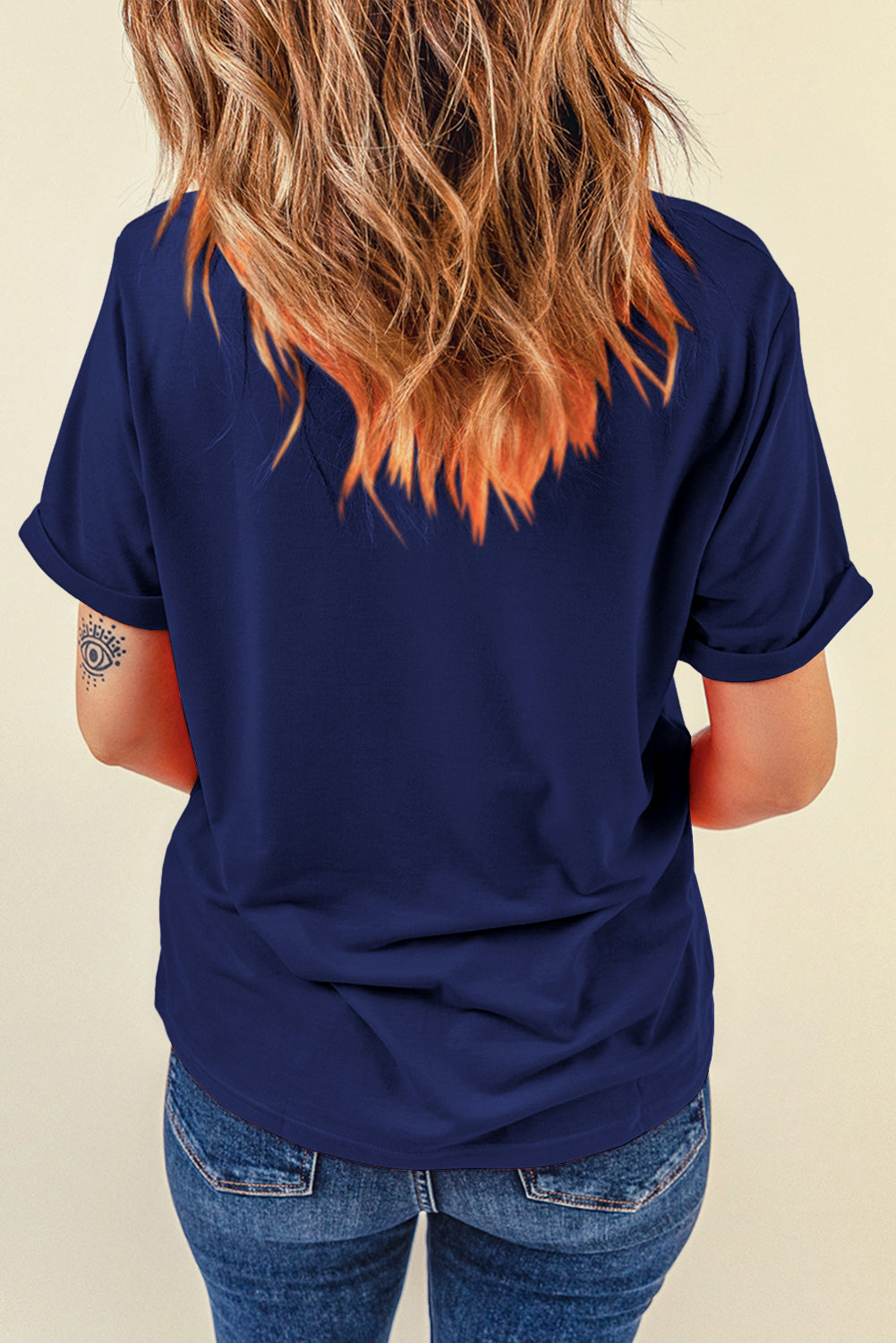 Blue GAME DAY Baseball Graphic T Shirt