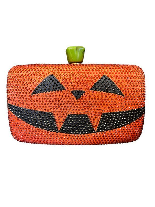 Jack-O'-Lantern Rhinestone Clutch