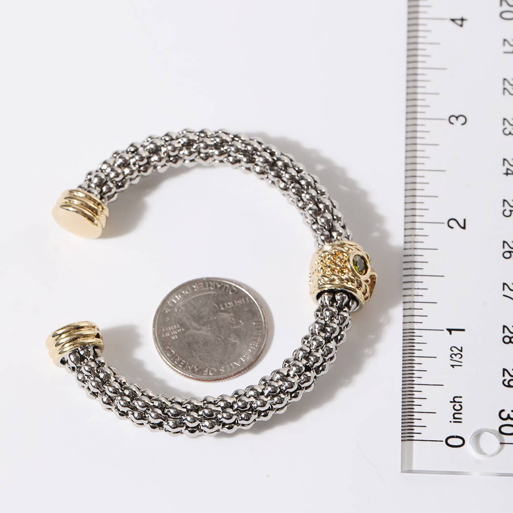 Multi Textured Cuff bold Bracelet