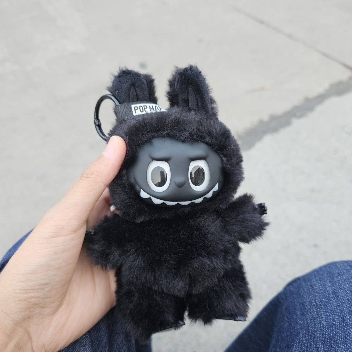 Black Labubu-Inspired Plush – Quirky & Full of Personality