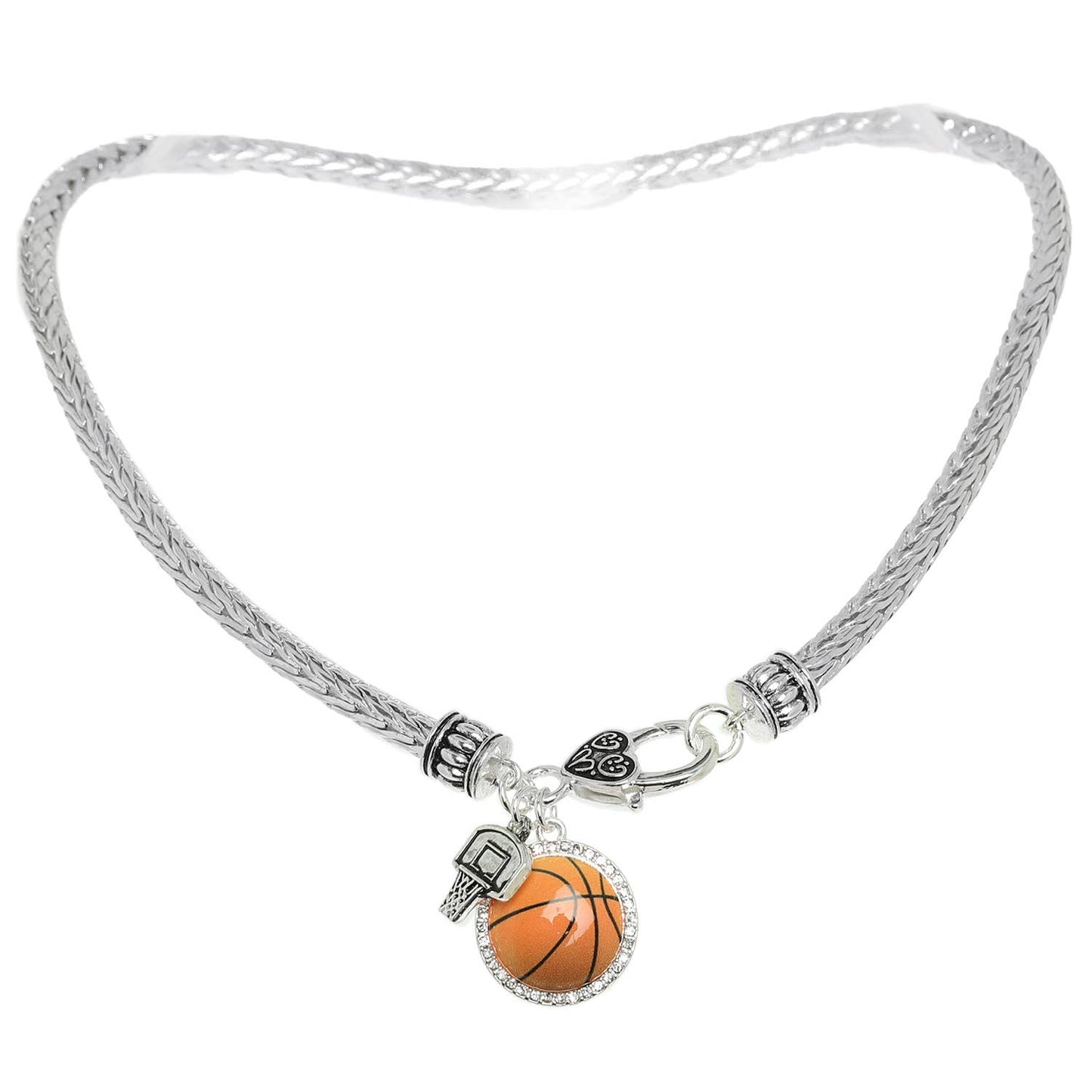 Game Day Basketball Charm Necklace