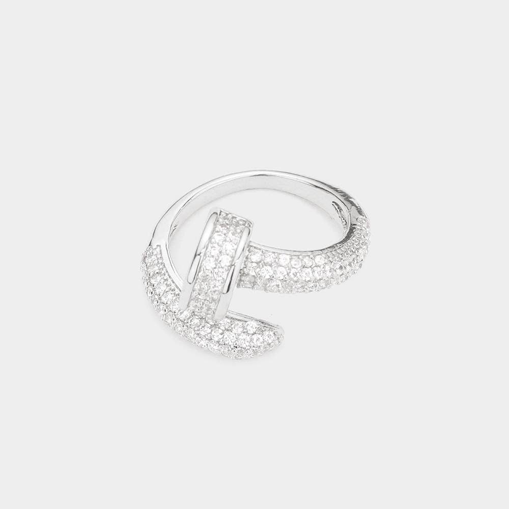 Stone Pave Nail Ring