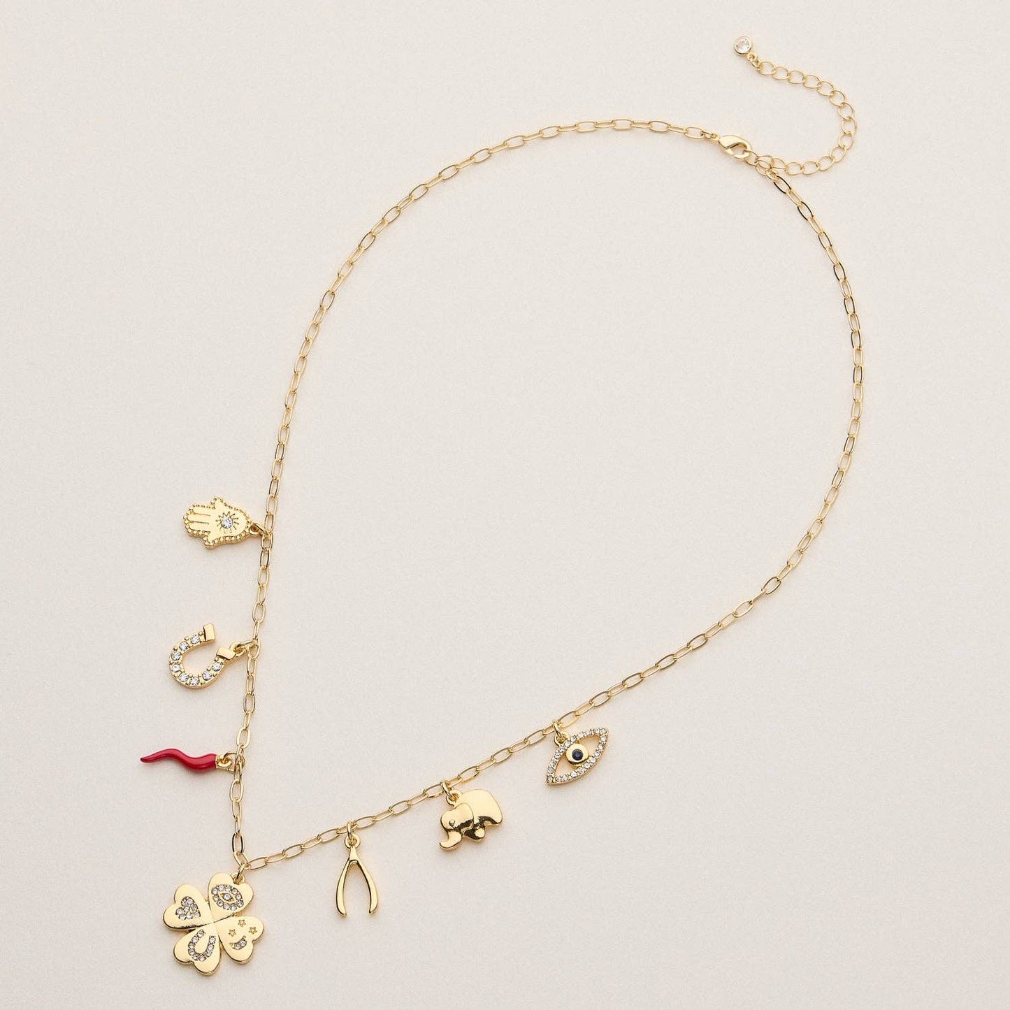 Lucky Charm Necklace - 18K Gold Dipped