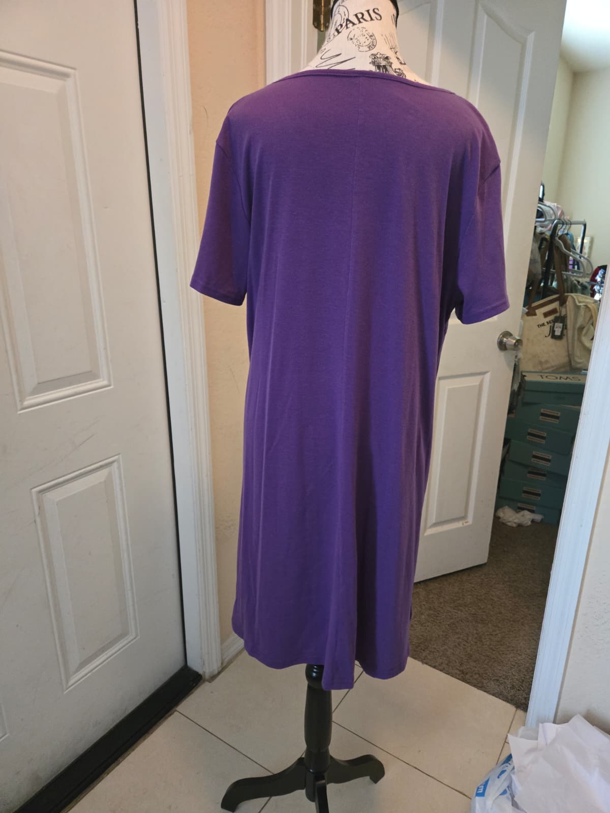 Emery Rose Purple Graphic T-Shirt Dress – Size 0XL